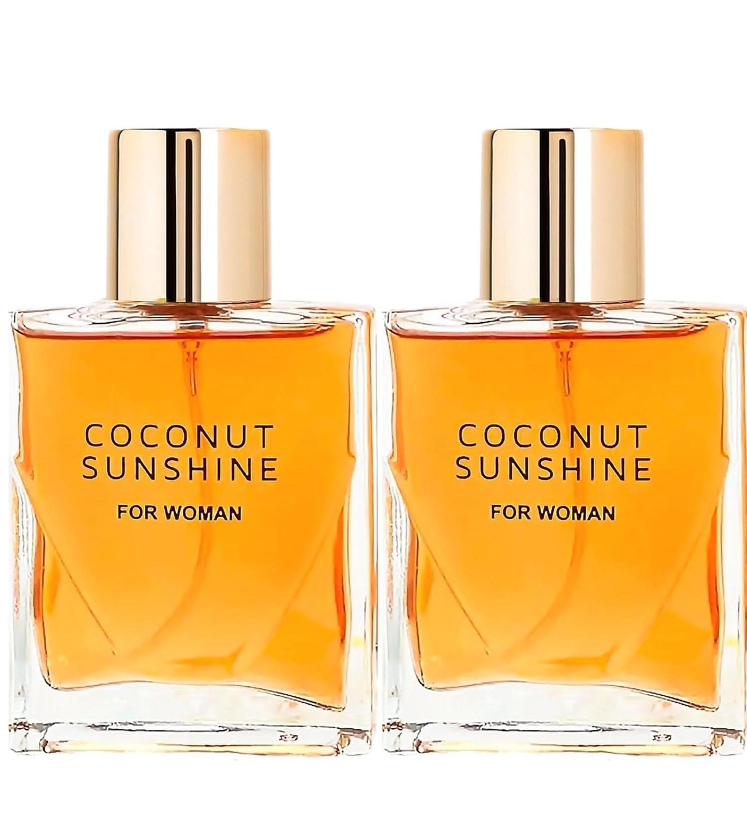 Coconut Sunshine Perfume For Women Coconut Sunshine Fragrance Spray Vanilla Flavor Eau De Toilette Long-lasting Portable Perfume For Women(2pcs) - Buy Online on GoSupps.com