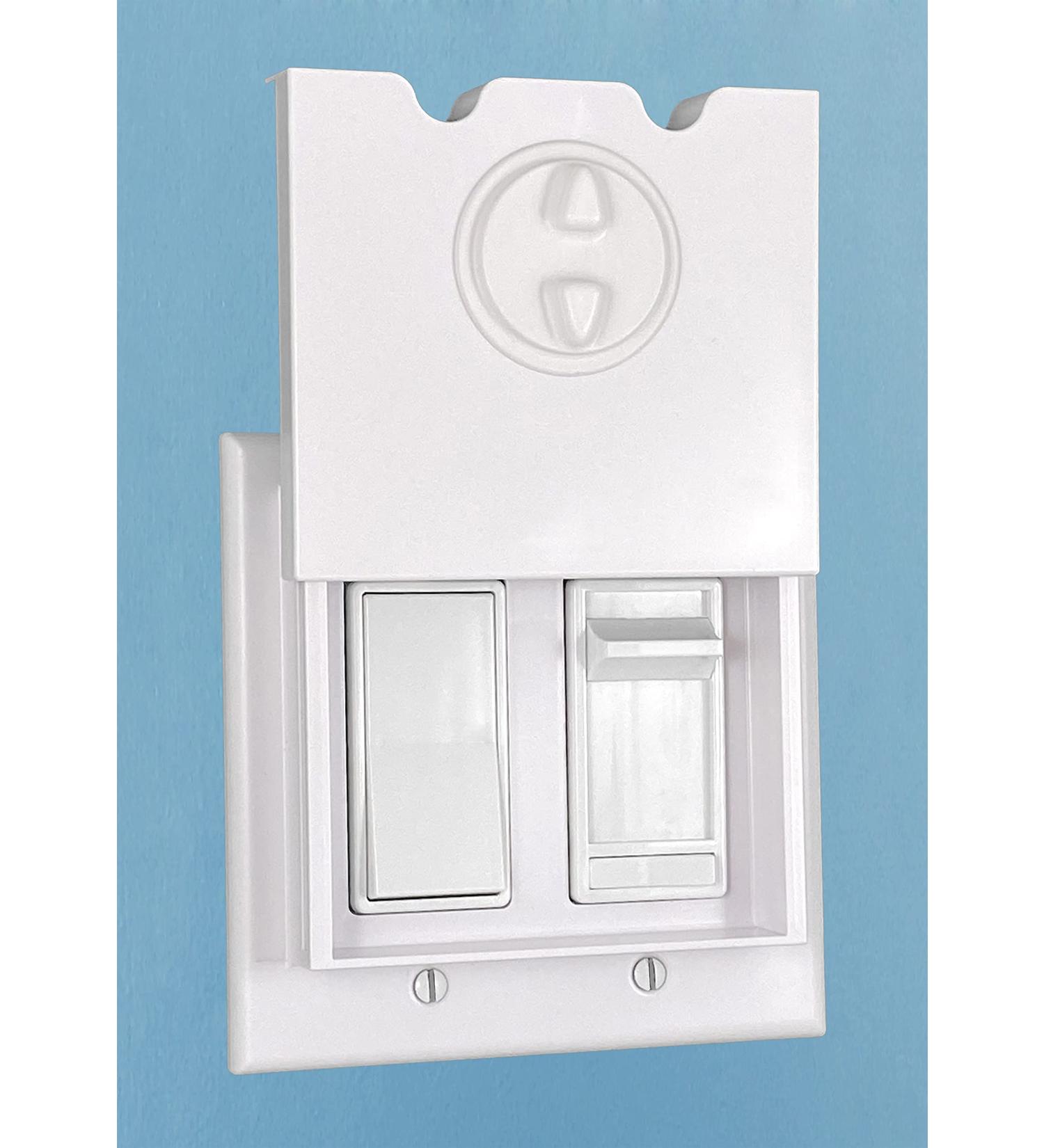 HomeStar Safety Light Switch Guard (Double Rocker Style) double ROCKER style white - Buy Online on GoSupps.com