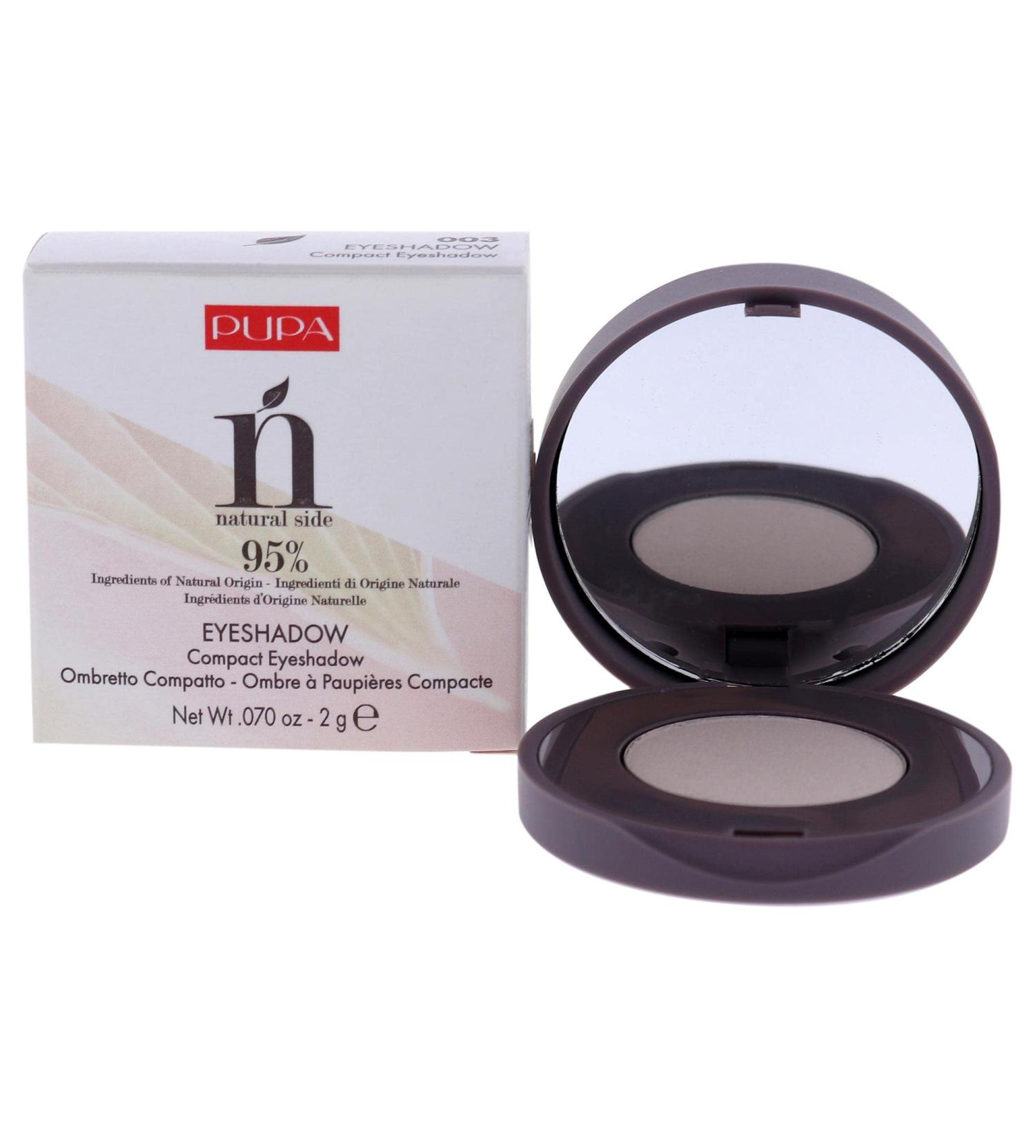 Pupa Milano Natural Side Eyeshadow 003 Silky White | Easy-Blending Satin Eyeshadow | Paraben & Silicone-Free | 0.07 oz for Stunning Eyes - Buy Online on GoSupps.com