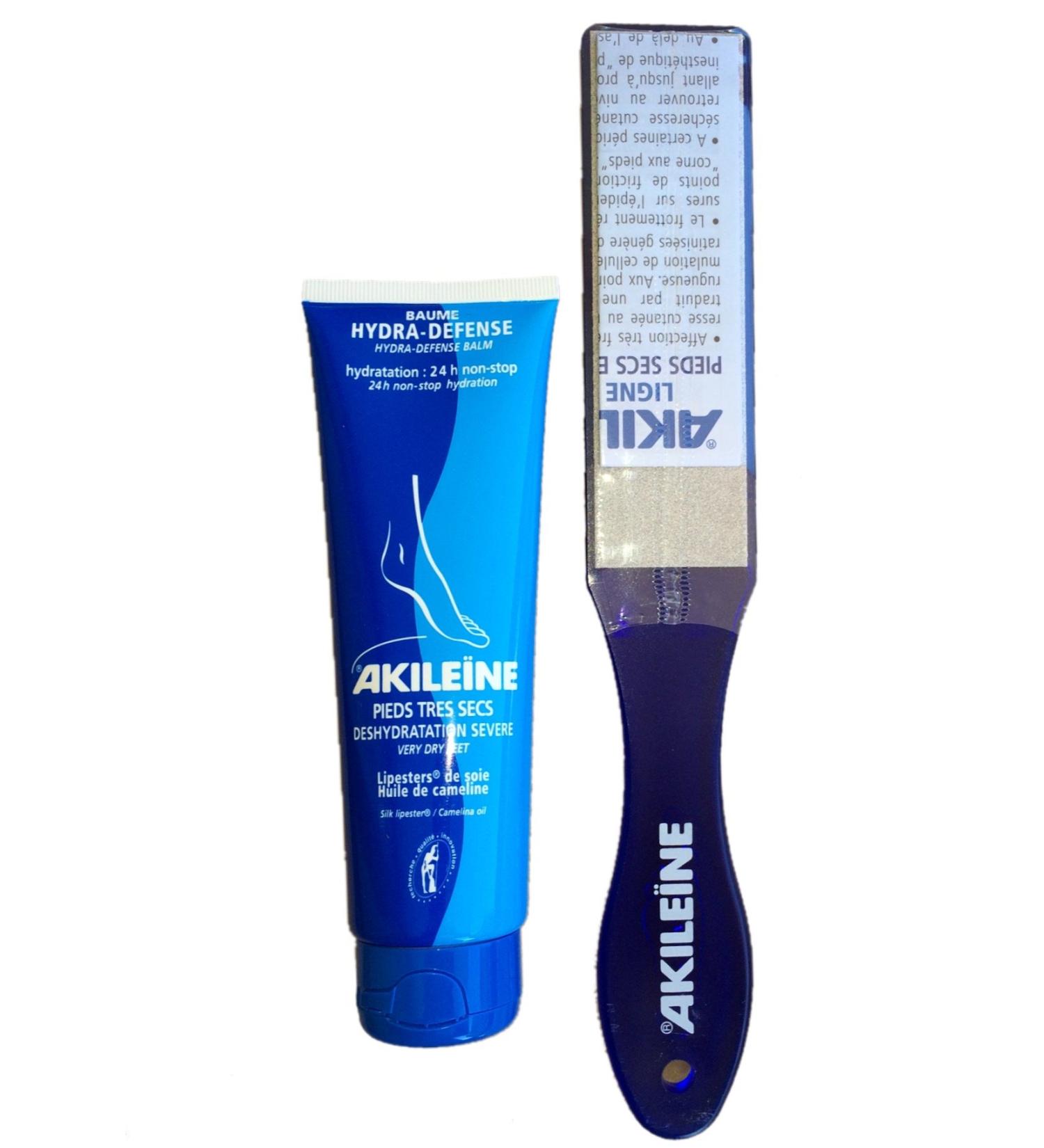 Akile ne Dry Feet Care Set - Callus Rasp + Protective Moisturising Balm 125ml | International Shipping Available - Buy Online on GoSupps.com