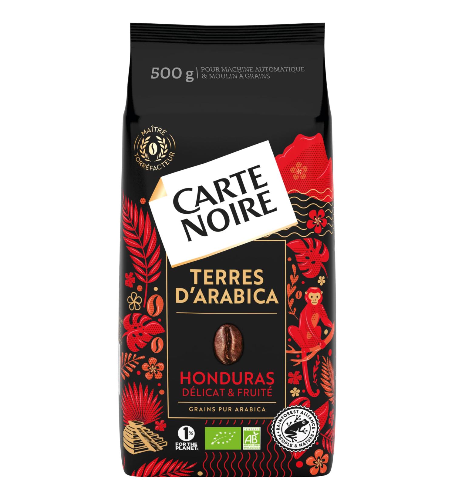  Carte Noire Carte Noire Honduras Selection Pure Organic Arabica Coffee Beans 500g Pack - Buy Online on GoSupps.com