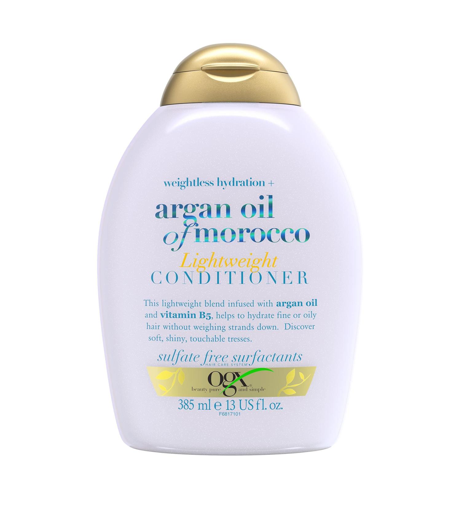 OGX Weightless Hydration Argan Oil of Morocco Conditioner - 385ml (Fine Hair) - Buy Online on GoSupps.com
