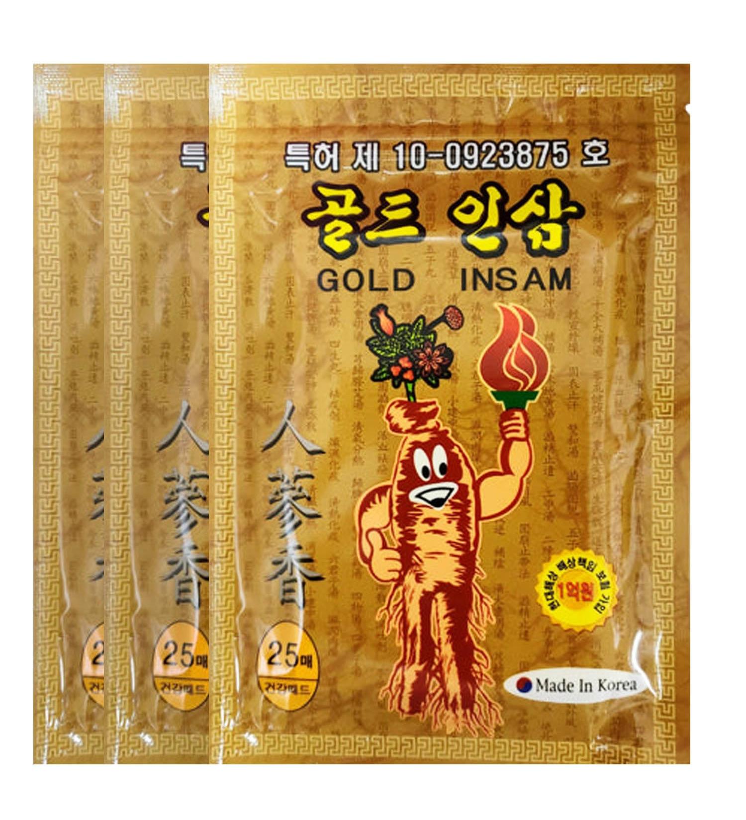 DEAD SKIN Korean Traditional Herbal Patch with Ginseng Power Strips 25 Counts x 3 Packs - Buy Online on GoSupps.com