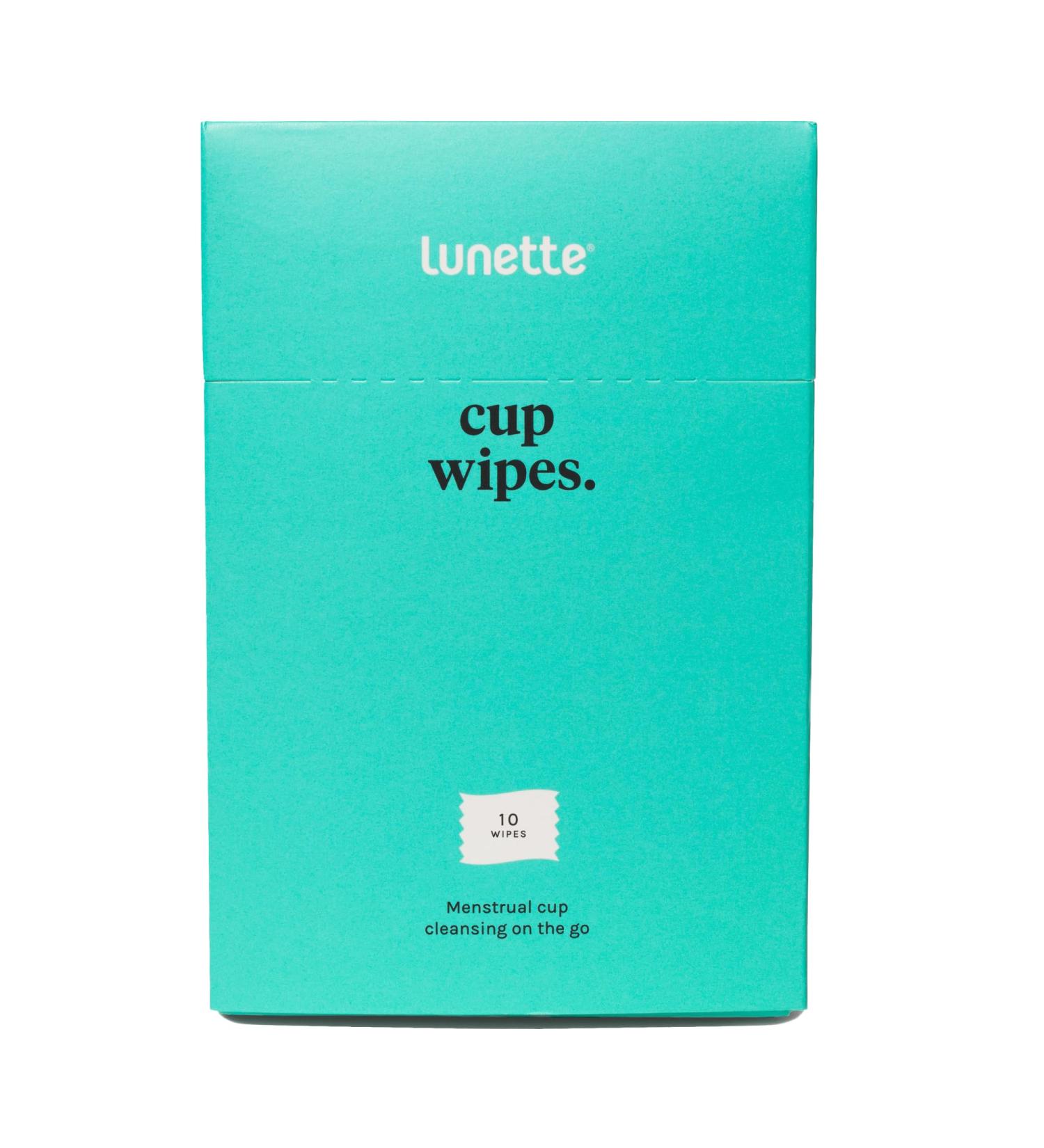 Lunette Cupwipe Cleaning Wipes - Pack of 10 | Eco-Friendly Menstrual Cup Care for International Shipping - Buy Online on GoSupps.com