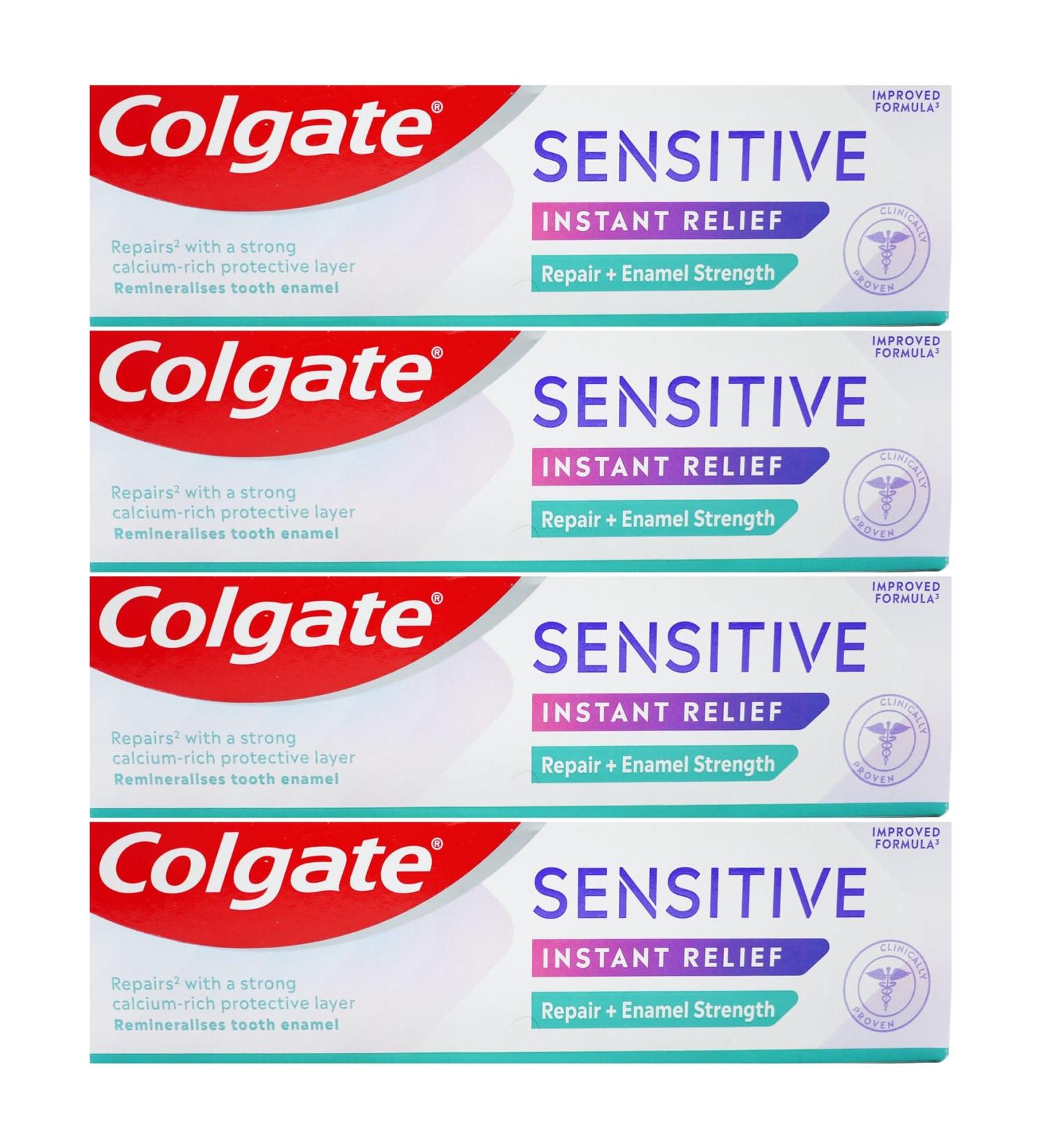 Colgate Sensitive Pro Relief Enamel Repair Toothpaste 75ml, Pack of 4 (4 x 75ml)