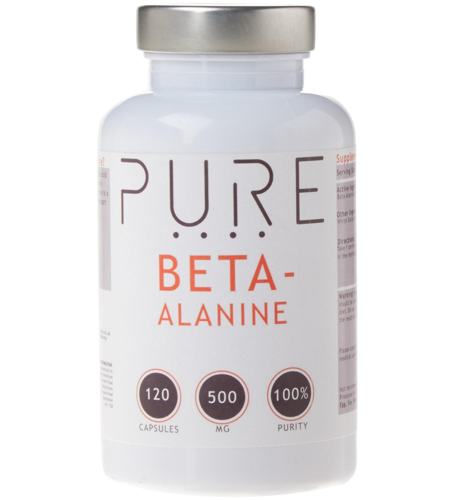 Bodybuilding Warehouse Pure Beta Alanine 500mg - 120 Capsules - Buy Online on GoSupps.com