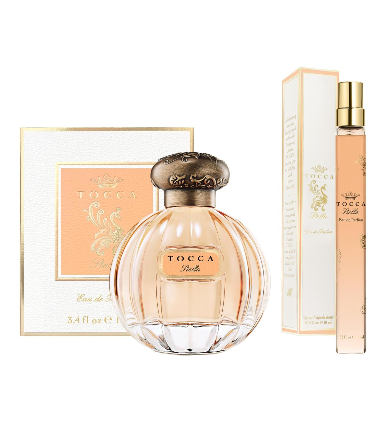 Tocca Stella Perfume Set for Women 100 ml (3.38 oz) + 10 ml (0.34 oz) - Fresh Floral Blood Orange Freesia Spicy Lily ($172 Value) 3.72 Fl Oz (Pack of 1) - Buy Online on GoSupps.com