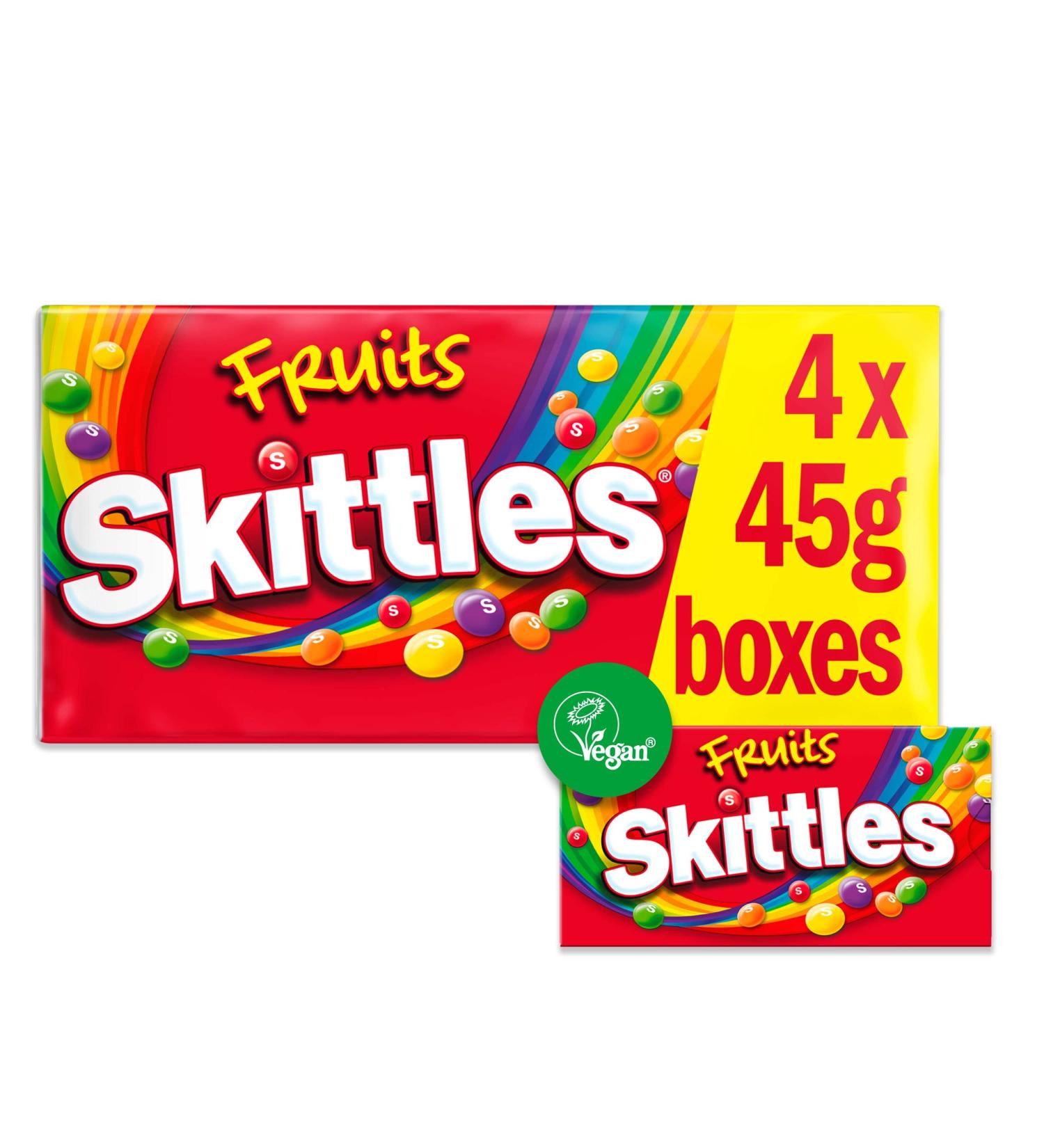 Skittles Fruit Multipack 4 X 45G - Buy Online on GoSupps.com