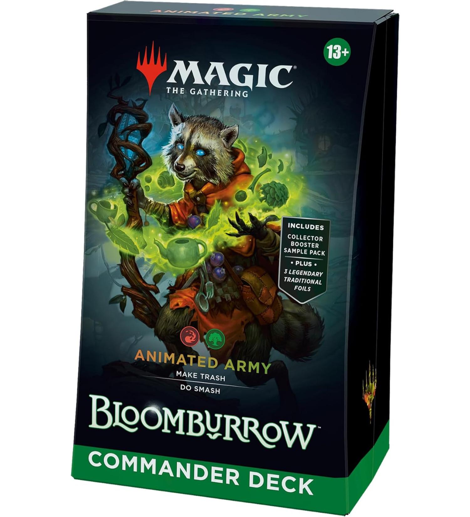 Magic The Gathering Bloomburrow Commander Deck Animated Army 2-Card Collector Booster Sample Pack 100-Card Deck - Buy Online on GoSupps.com