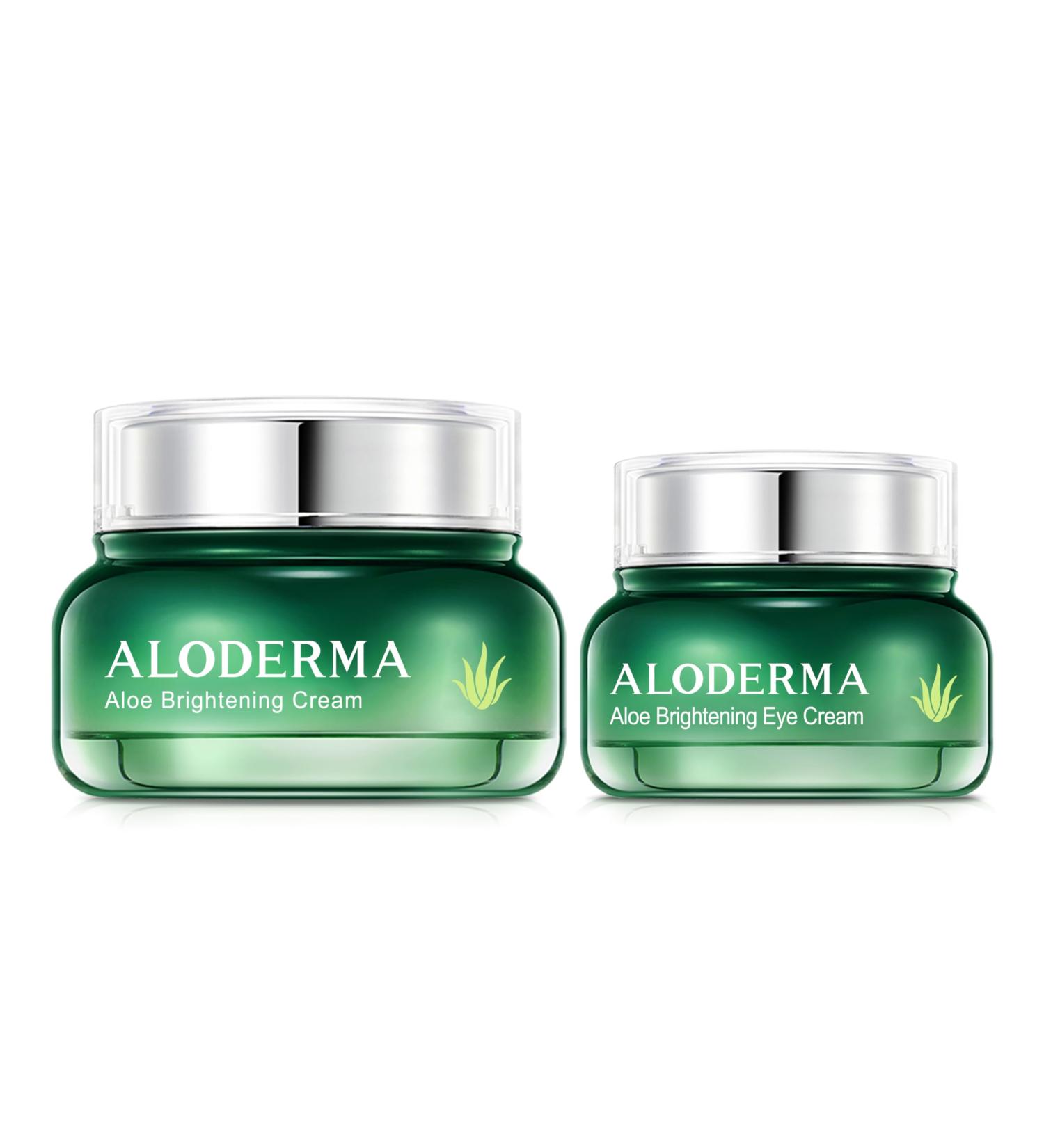 Aloderma Brightening Cream Set 2 pieces - Brightening Cream Brightening Eye Cream - Buy Online on GoSupps.com