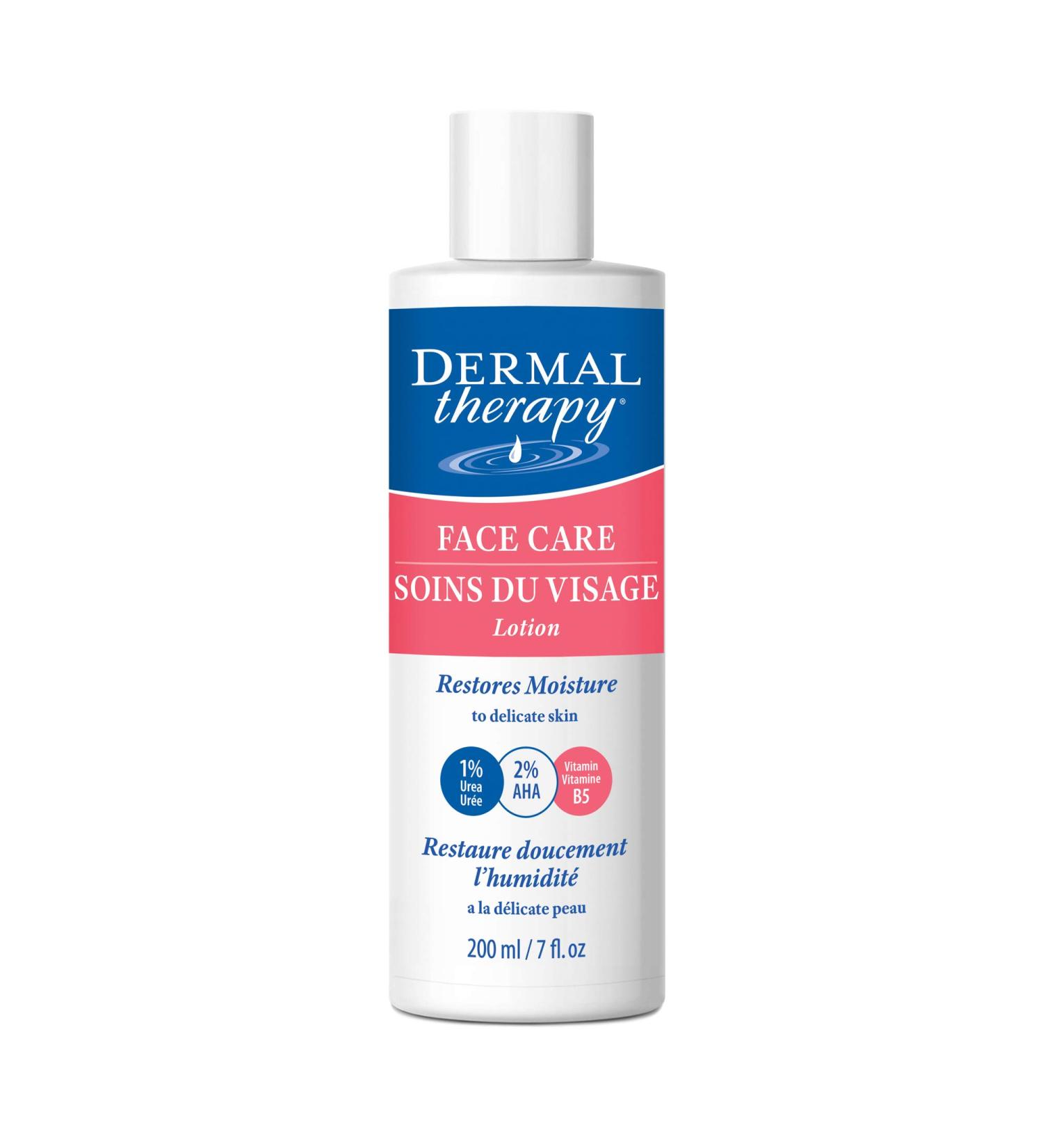 Dermal Therapy Face Care Moisturizing Lotion | Restores Moisture to Dry Facial Skin | 1% Urea, 2% Alpha Hydroxy Acids, Allantoin, Shea Butter, Vitamin E | 7 fl. oz - Buy Online on GoSupps.com