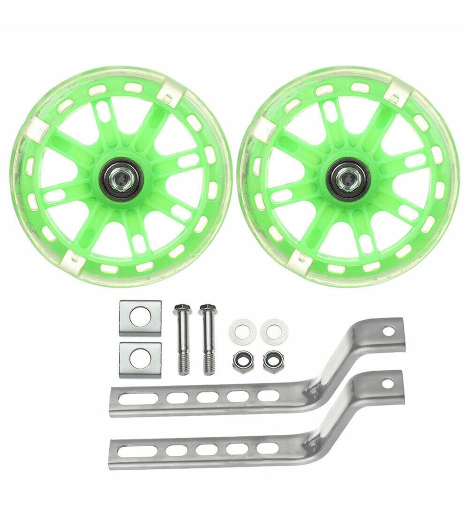 Houseen Kids Bike Training Wheels - 1 Pair LED Flash Mute Stabilisers for 12-20 Inch Boys & Girls Bikes - Buy Online on GoSupps.com