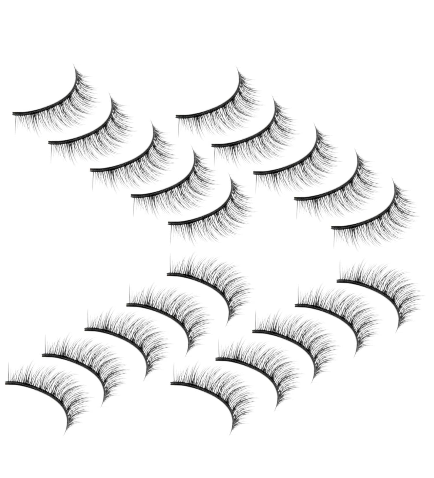 10 Pairs Fake Eyelashes Manga Lashes Cluster False Eyelashes Magnetic Women Eyelashes Natural False Lashes for Women False Lashes Wispy Fake Lashes High-grade Fiber Extend Hardcore - Buy Online on GoSupps.com