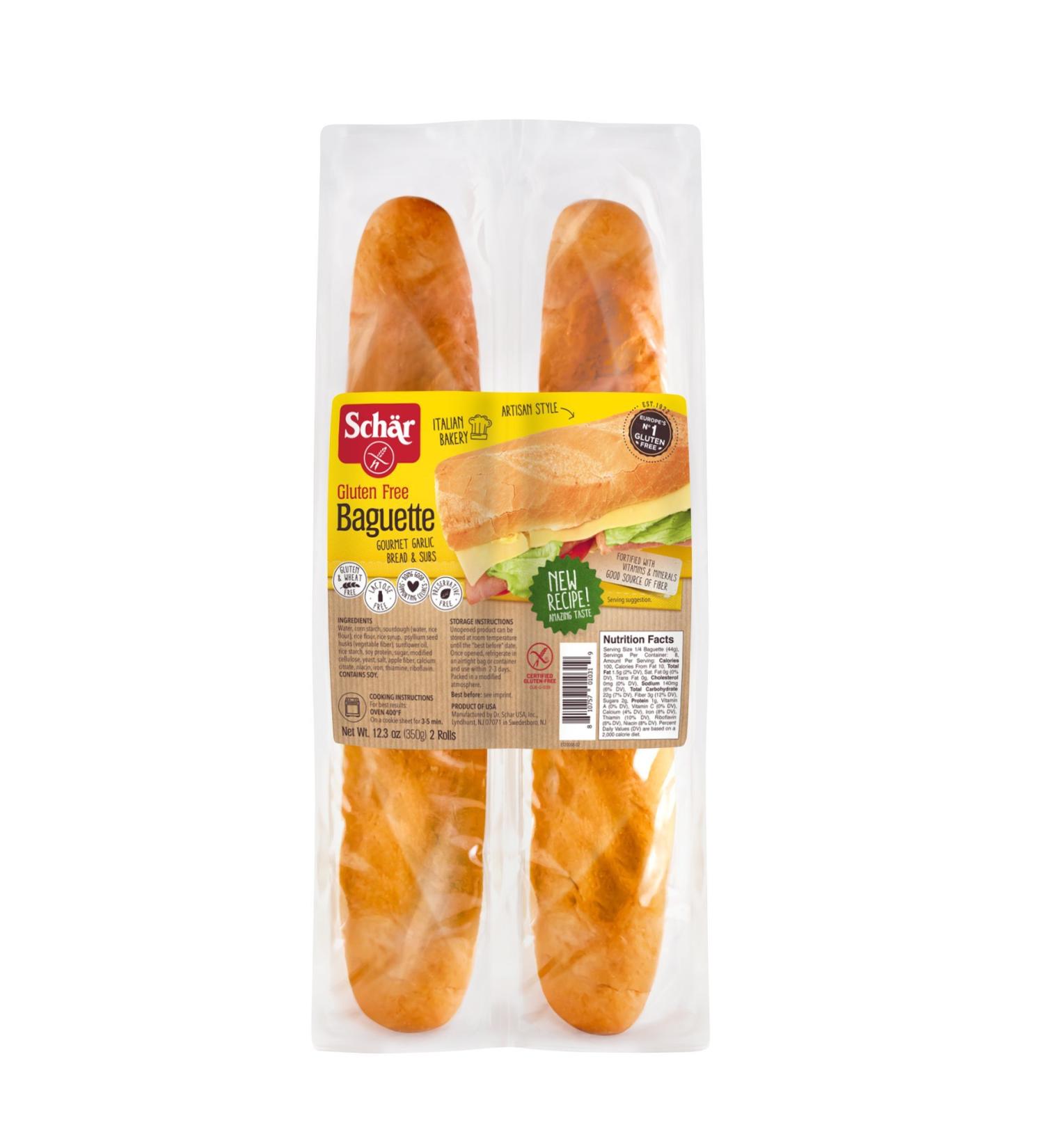 Schar Gluten Free Baguettes 12.3 oz - Pack of 6 | Fresh & Delicious - Buy Online on GoSupps.com