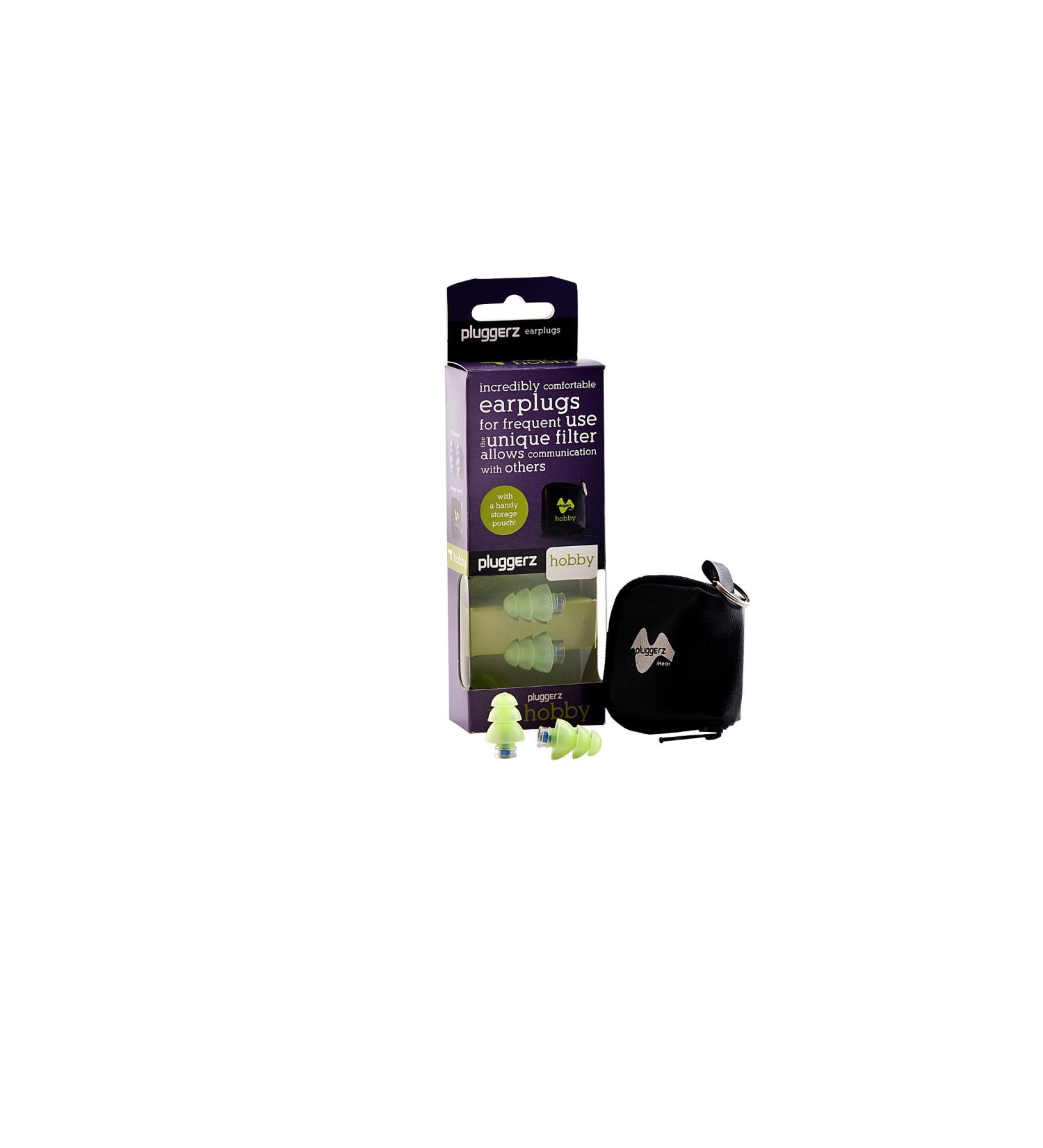 Pluggerz Earplugs with Unique Filter - Uni-Fit Protection for Motorcycle Cabrio & Racing - 1 Pack (2 Pieces) - Buy Online on GoSupps.com