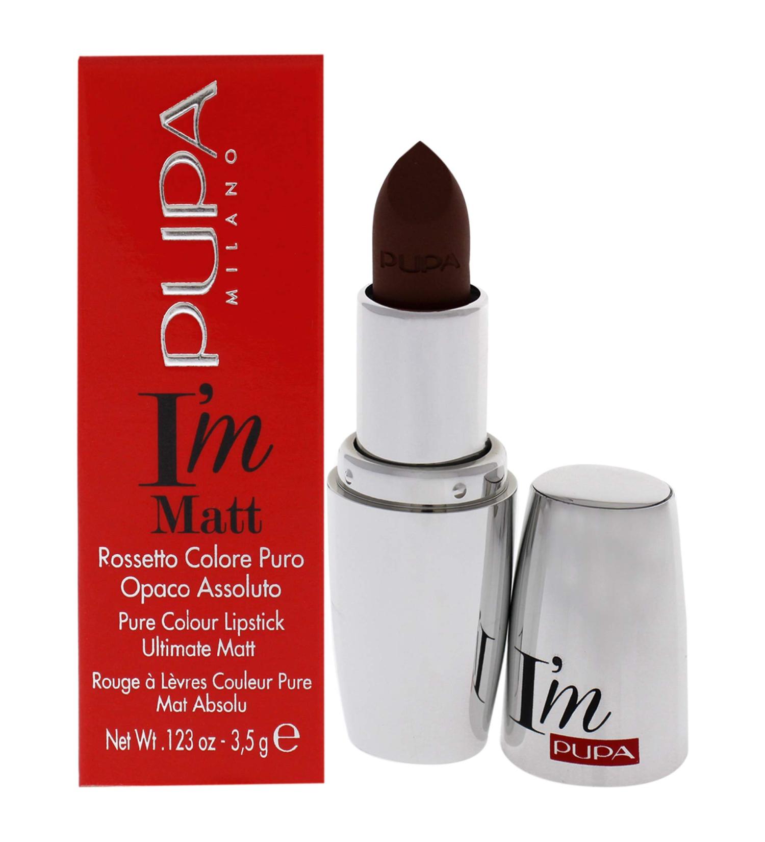 Pupa Milano I Am Matte Pure Color Lipstick - 015 Tempting Taupe | Long-lasting Matte Lipstick for Women - 3.5g - Buy Online on GoSupps.com