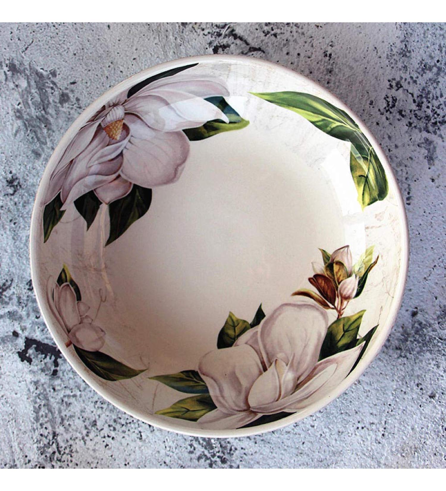 SHAOHUASC Creative Flower Series Plate Lily Flower deep Dish - Buy Online on GoSupps.com