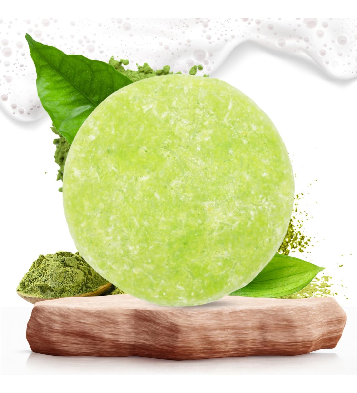  Savia De Alma Natural moisturizing solid shampoo with soothing aroma vegan and handcrafted for frequent use 90g (matcha tea) - Buy Online on GoSupps.com