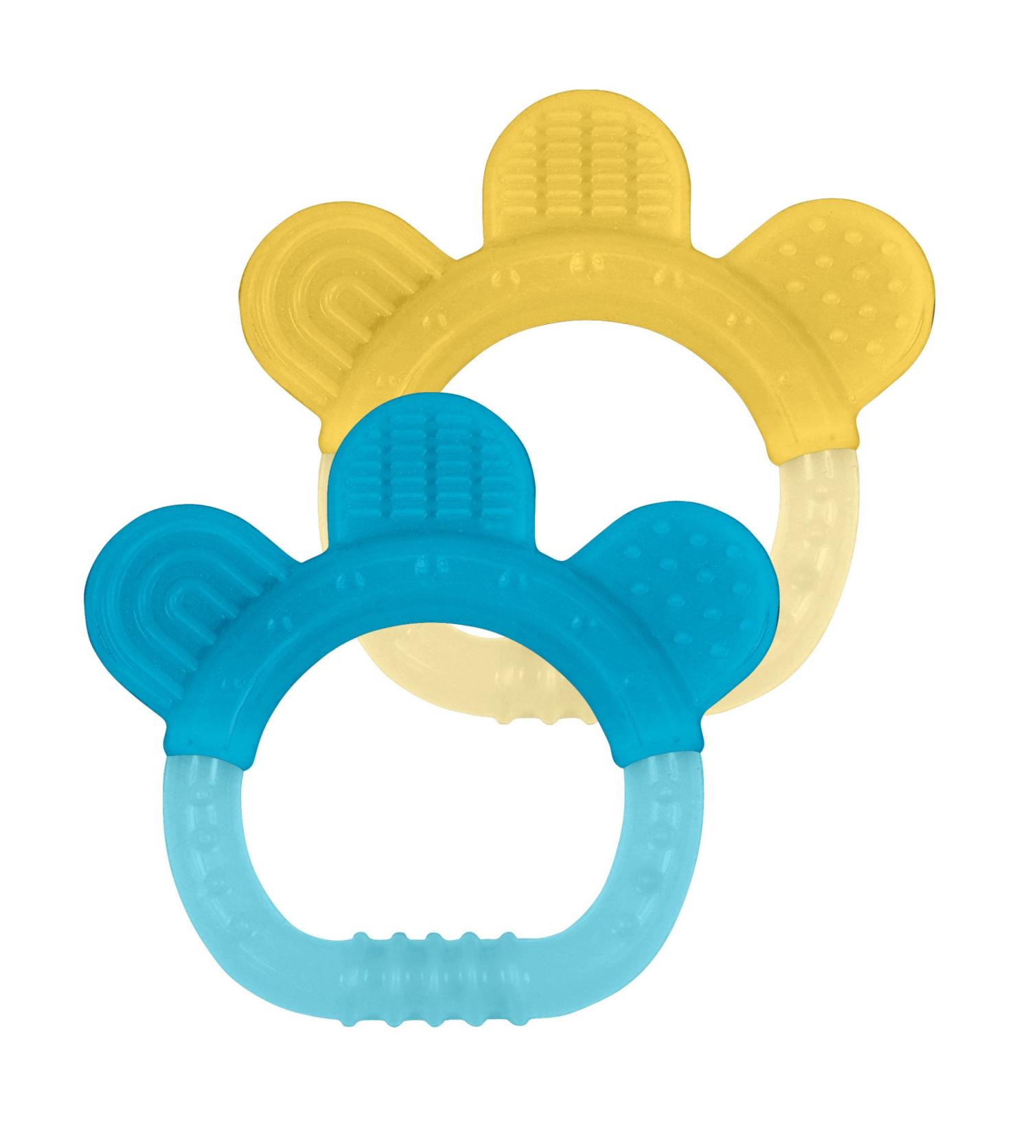 green sprouts Silicone Teethers (2 Pack) | Soothes Gums & Promotes Healthy Oral Development | Aqua Teething Toys - Buy Online on GoSupps.com