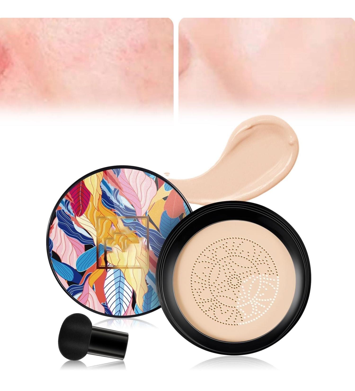 Mushroom Head Air Cushion CC Cream Upgrade Air Cushion CC Cream Mushroom Head BB Cream Face Make Up Long Lasting Matte Moisturizing Concealer for All Skin Types(Brighten) - Buy Online on GoSupps.com