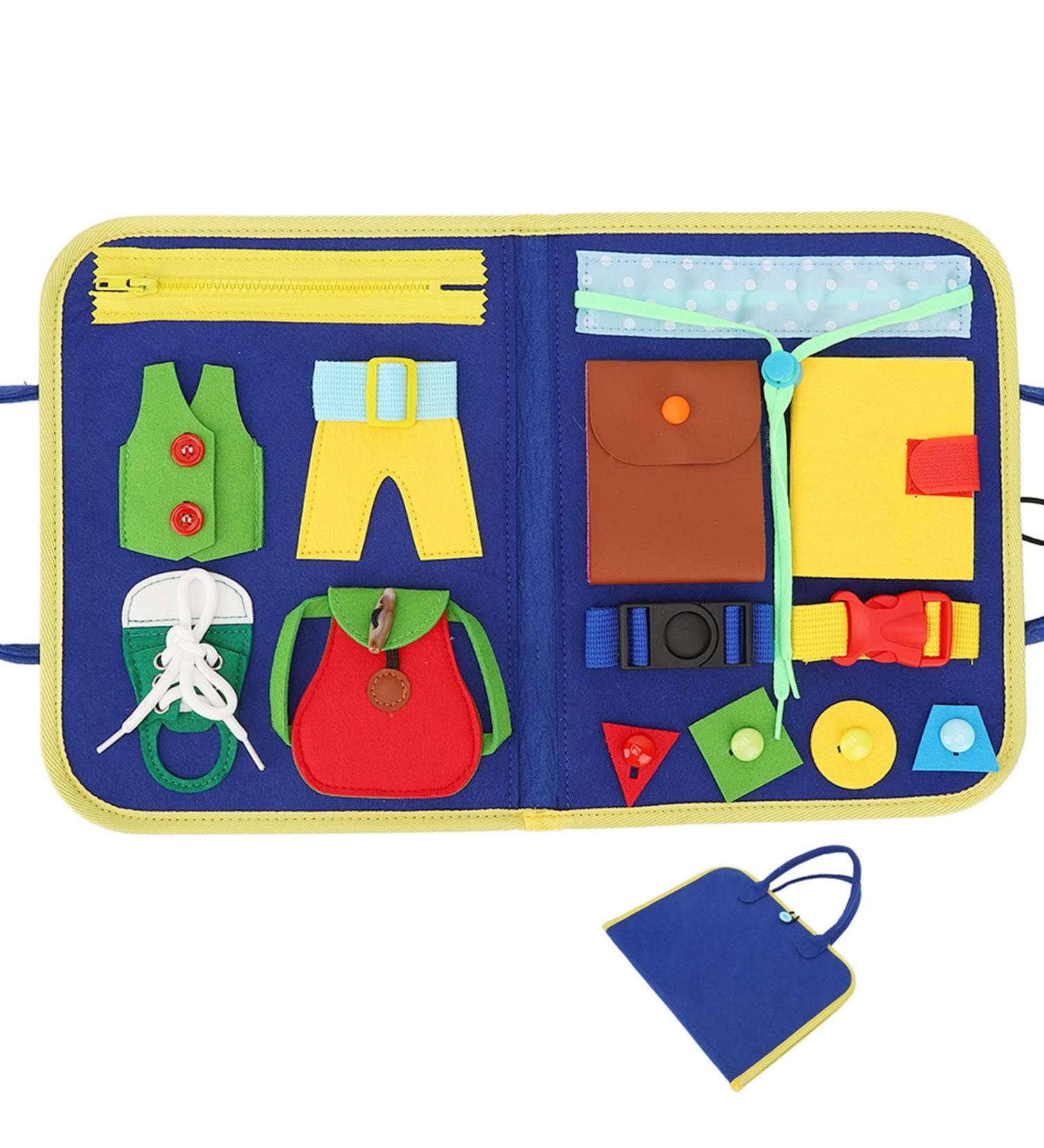 Dementia Fidget Blanket for Adults - Alzheimers Sensory Toy & Pad for Anxiety Relief Skill Improvement & Comfort - Buy Online on GoSupps.com