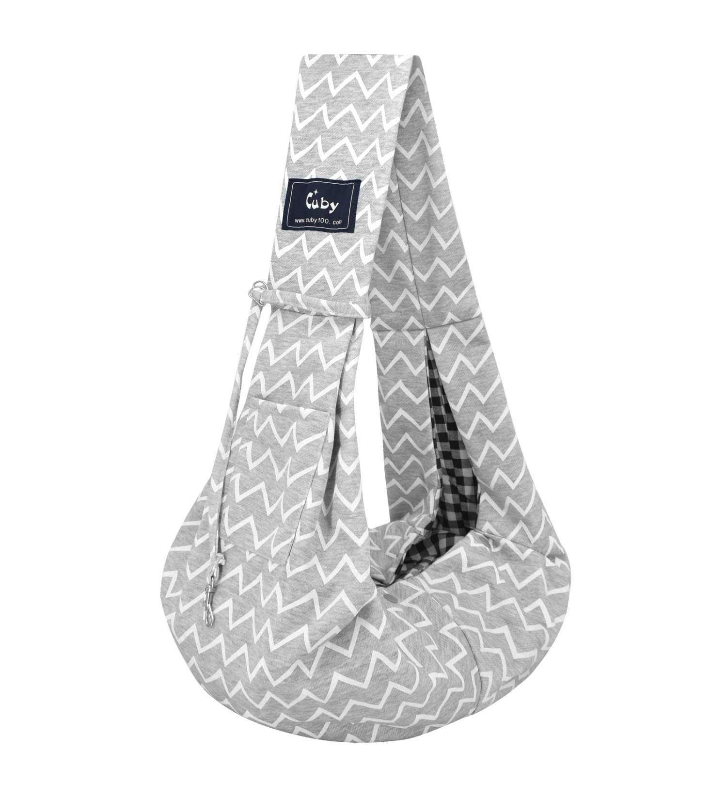 Buy Cuby Carrier Bag for Dogs & Cats - Hands-Free Soft & Turnable - Perfect for Puppies & Small Pets - Outdoor Travel - Gray Small - Buy Online on GoSupps.com
