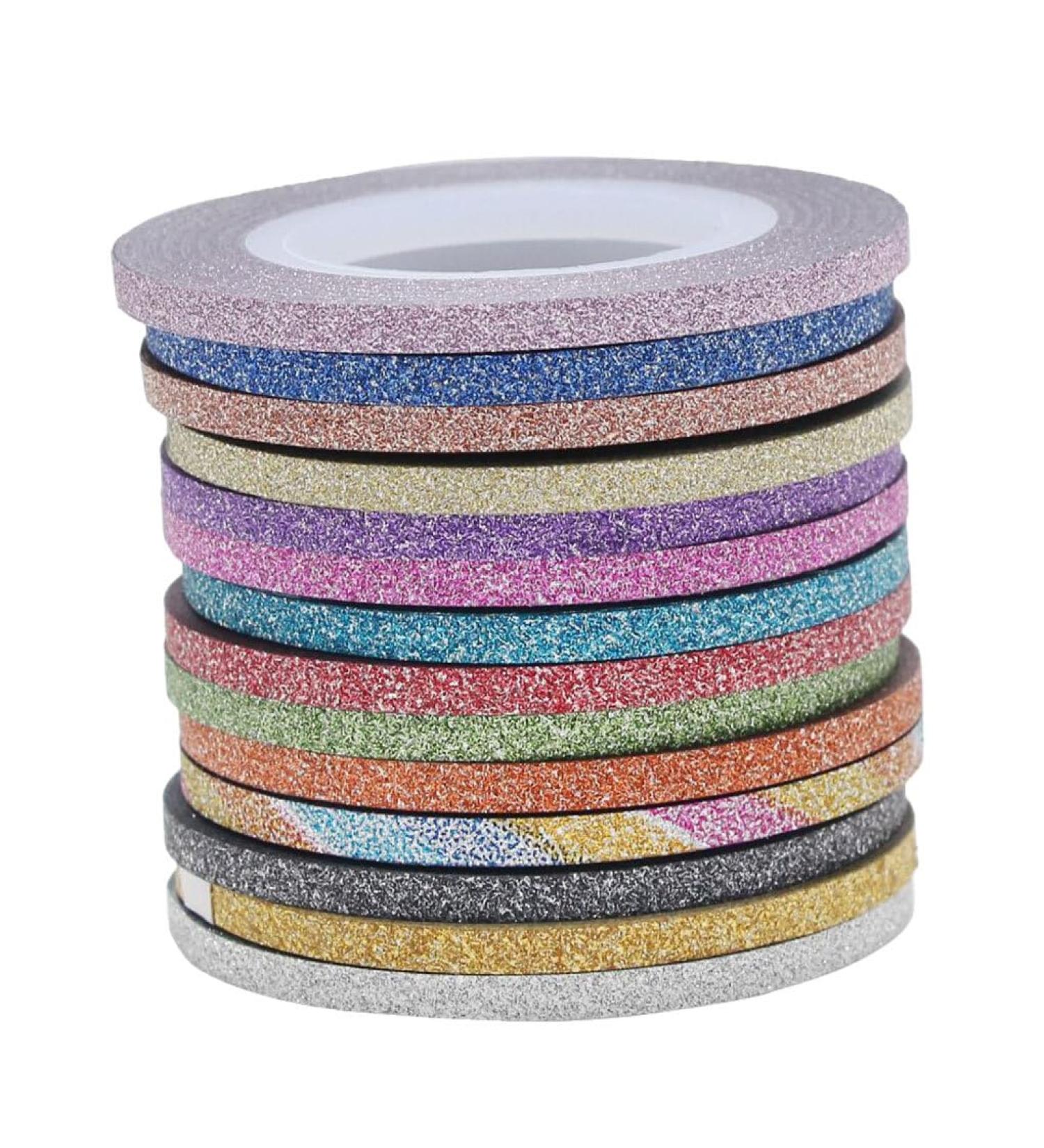 Lmoikesz 14pcs Nail Art Striping Tapes - Easy to Apply Multicolored Design for Trendy Nails - Buy Online on GoSupps.com