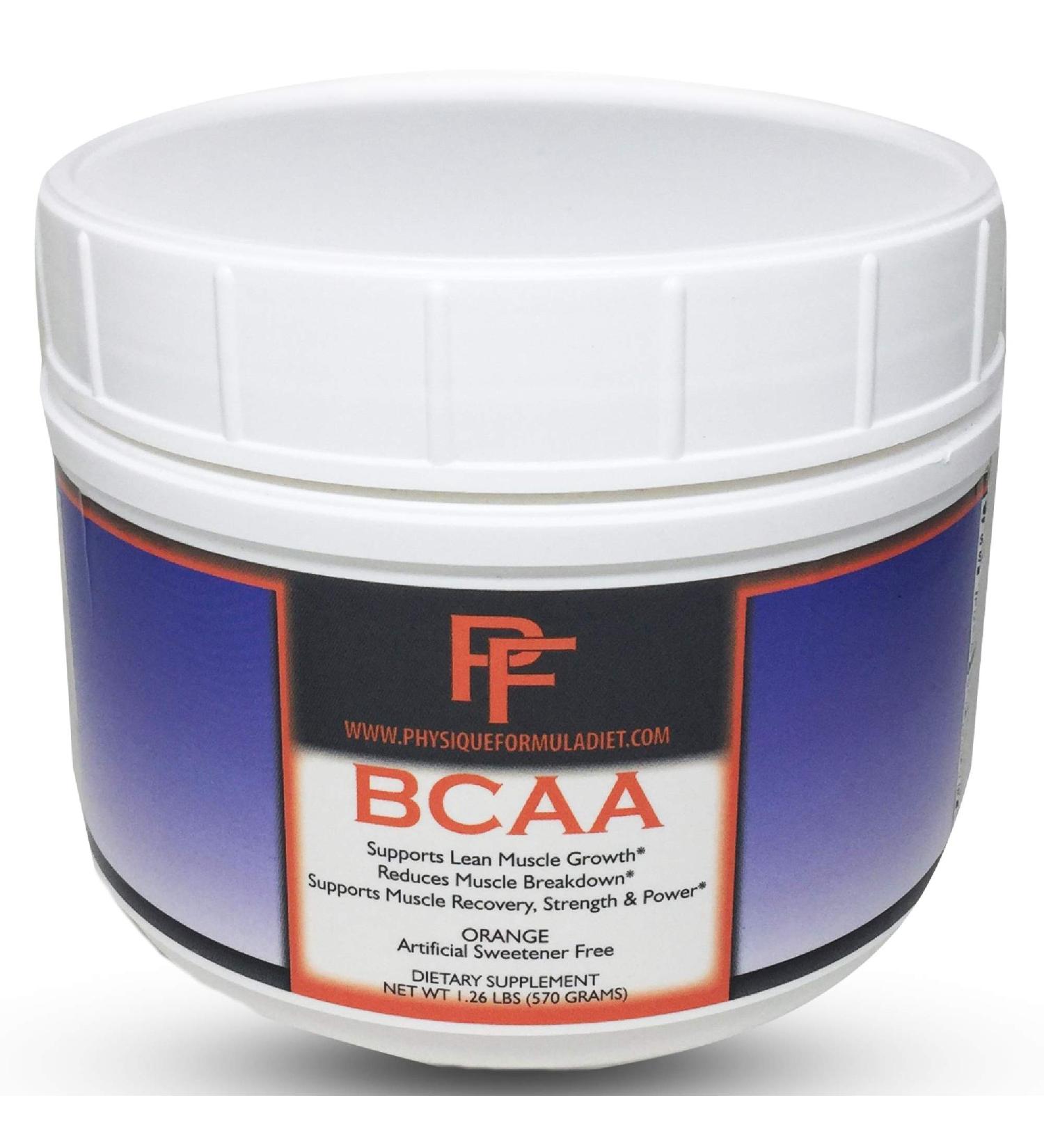Physique Formula BCAA Powder - All Natural Orange Flavor BCAAs, 1.26 lb - Buy Online on GoSupps.com