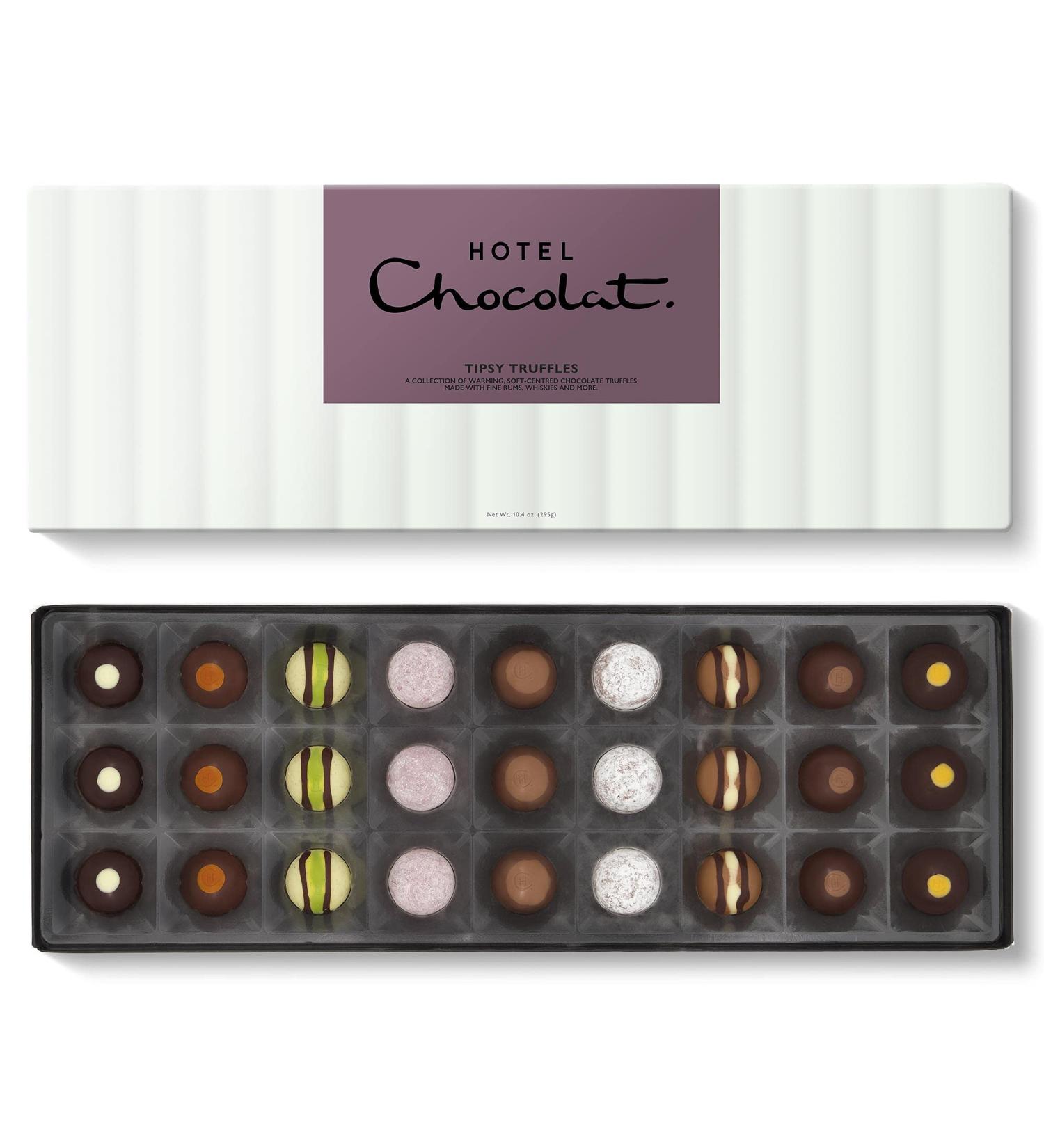 Hotel Chocolat Tipsy Truffles Sleekster White 295g - Indulgent White Chocolate Truffles - Buy Online on GoSupps.com