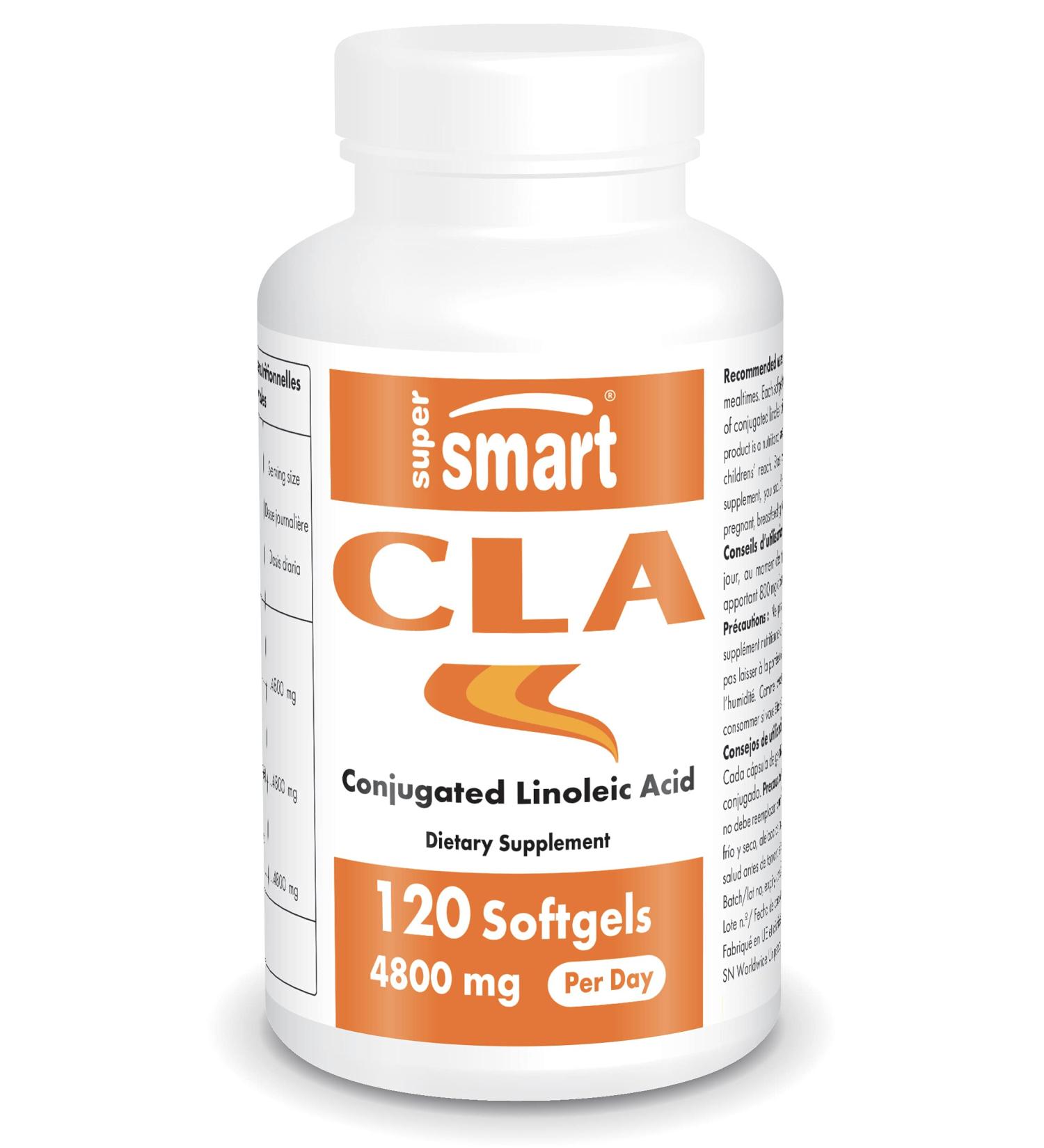 CLA 800 mg - Conjugated Linoleic Acid (Tonalin) for Weight Loss Muscle Growth & Fat Reduction | GVO-Free - Supermart - Buy Online on GoSupps.com