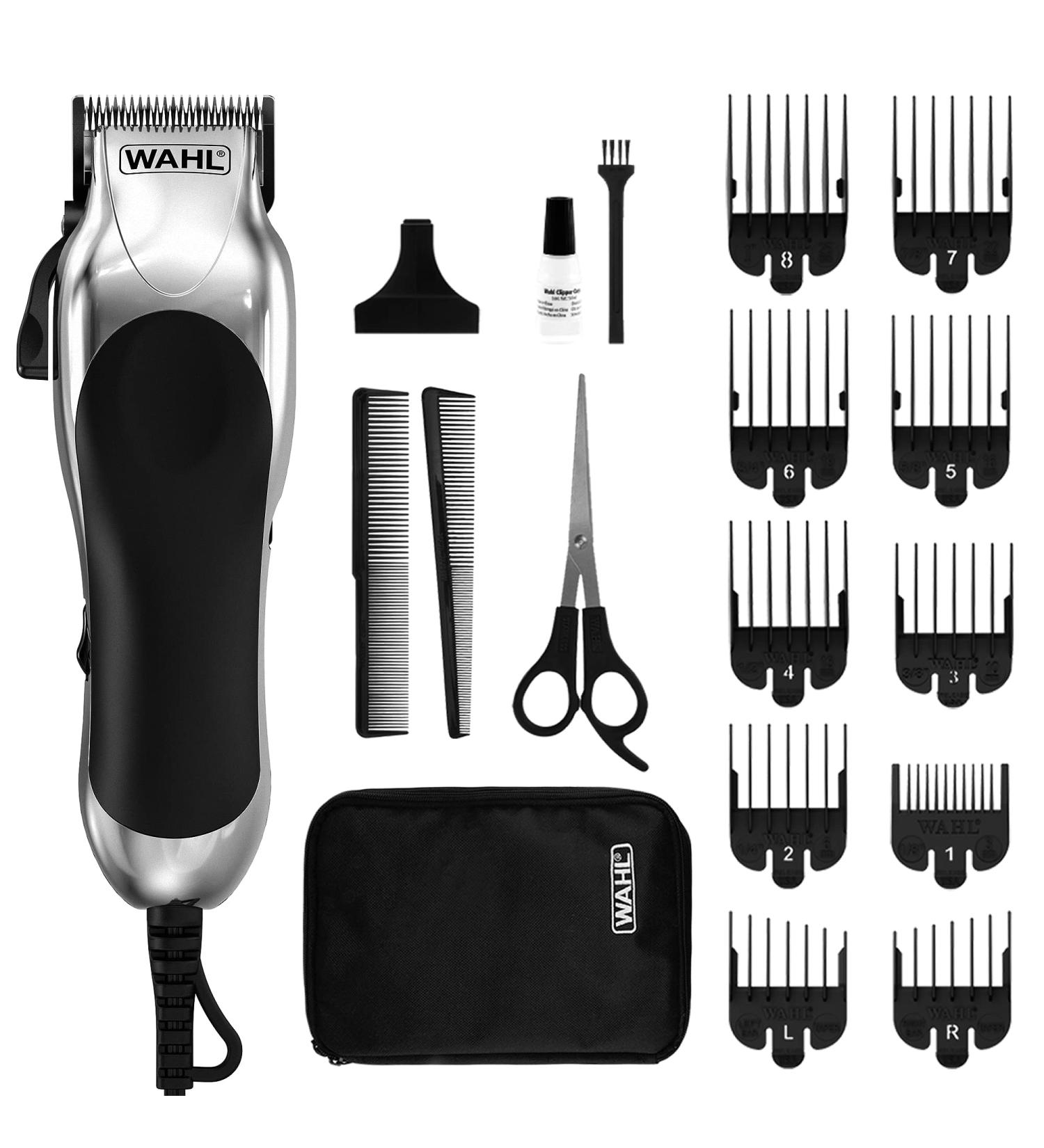 Wahl Chrome Pro Head Shaver Corded Clippers - Men's Balding Shaver for DIY Haircuts | Mains Powered Hair Clippers for Home Haircutting - Buy Online on GoSupps.com