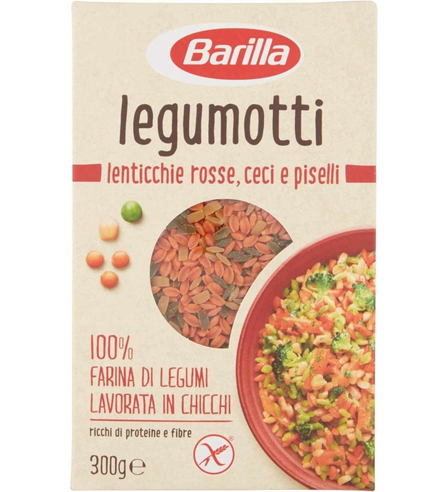 Barilla Legumotti Lenticchie Roses Ceci e Piselli Red lentils chickpeas and peas rich in proteins and fiber glutenfree 300 g - Buy Online on GoSupps.com