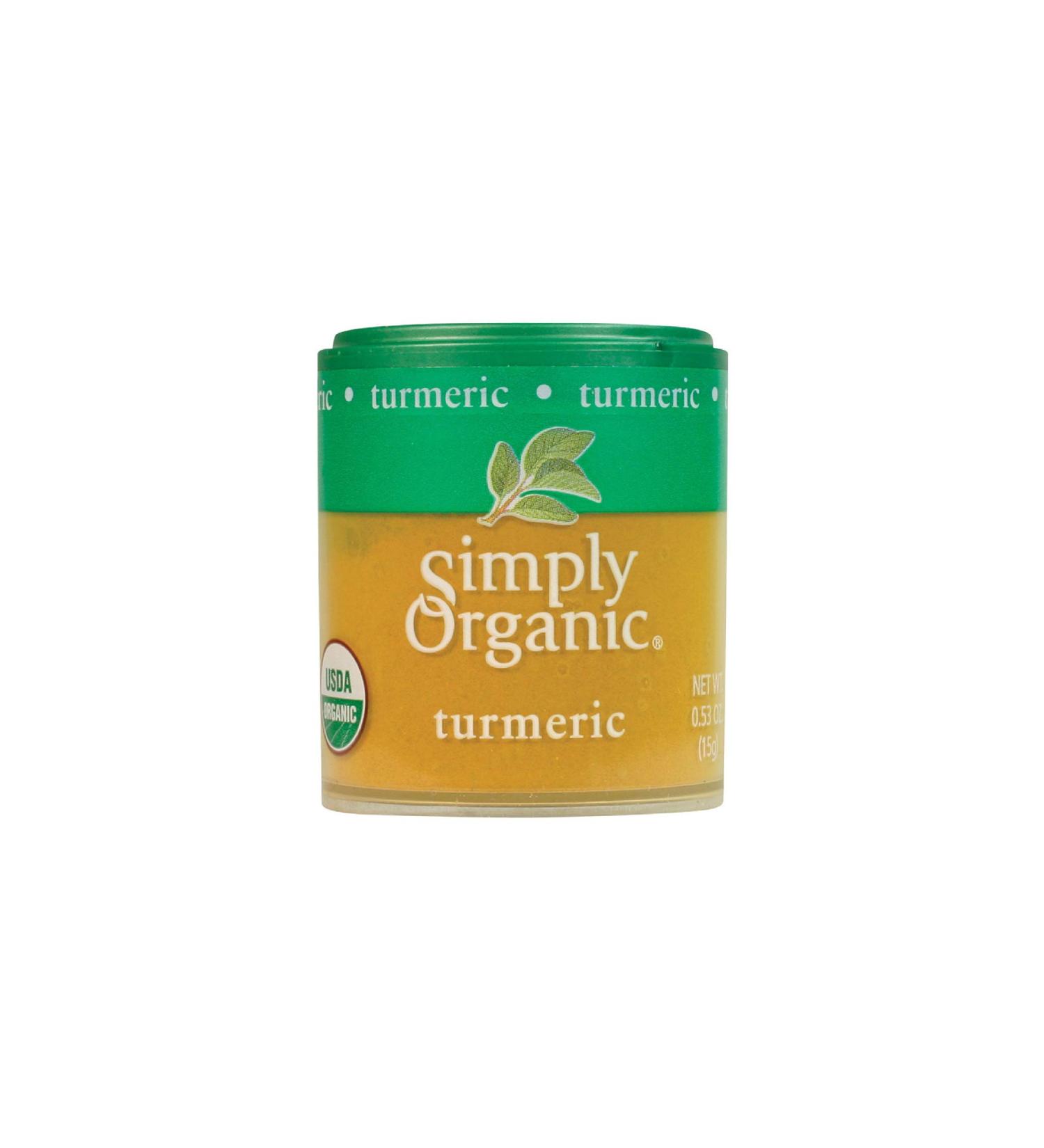 Certified Organic Simply Organic Ground Turmeric Root | 0.53 oz - Pure & Natural - Buy Online on GoSupps.com