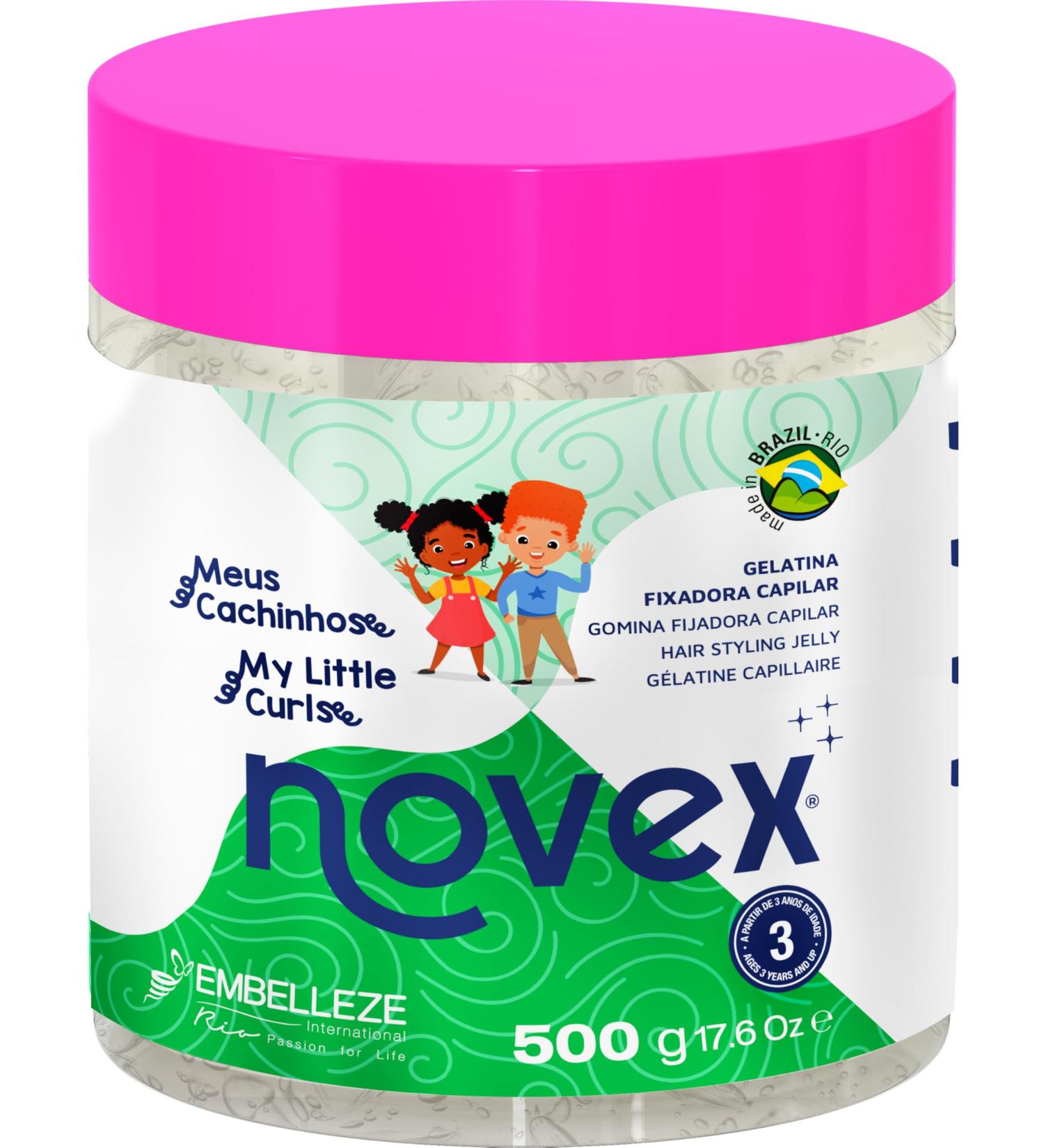 Novex My Little Curls Styling Gel for Kids Ages 3 and Up Enriched with Castor Oil Sets Your Curls and Adds Shine Suitable for All Curl Types 500g. - Buy Online on GoSupps.com