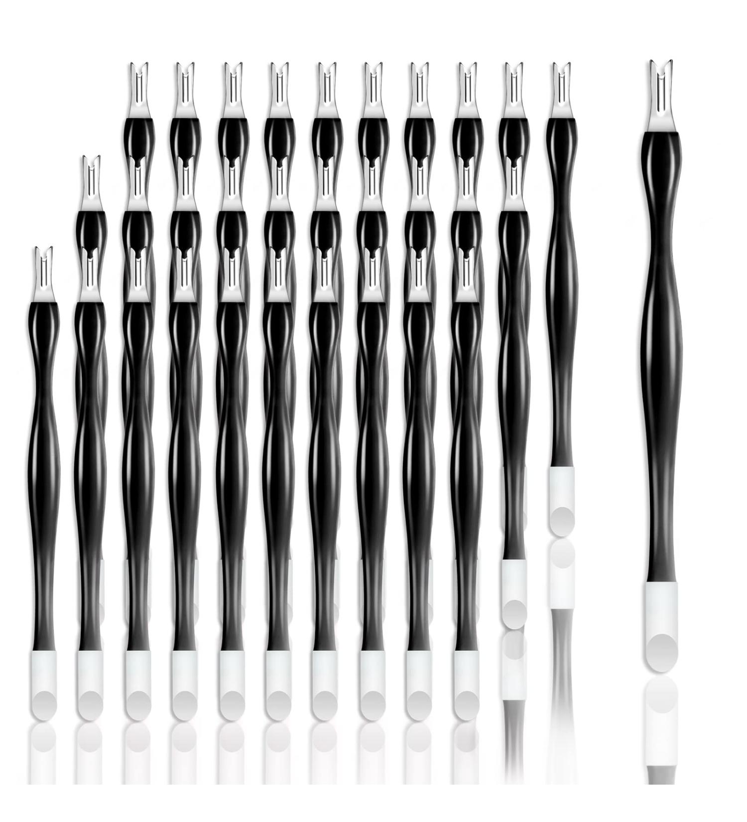 Allstarry 30-Piece Nail Cuticle Trimmer Set - Double Head Dead Skin Cuticle Knife Removal Fork - Nail Cleaner & Pusher Tools for Men and Women - Black - Buy Online on GoSupps.com