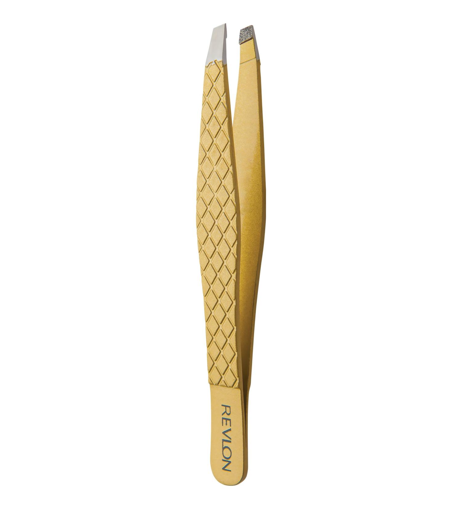 Revlon Gold Series Titanium Coated Diamond Tweezer - High Precision Hair Removal Tool for Men, Women & Kids - Buy Online on GoSupps.com