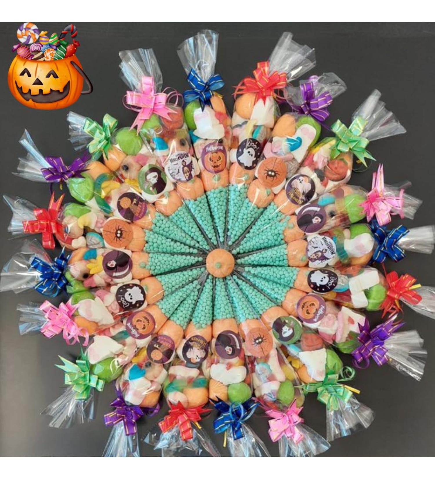 Halloween Pre Filled Sweet Cones Party Bags Kids Spooky Scary Trick-or-treat Goodies Halloween party favors Themed (1 Count (Pack of 1)) 1 Count ( Pack of 1 ) - Buy Online on GoSupps.com