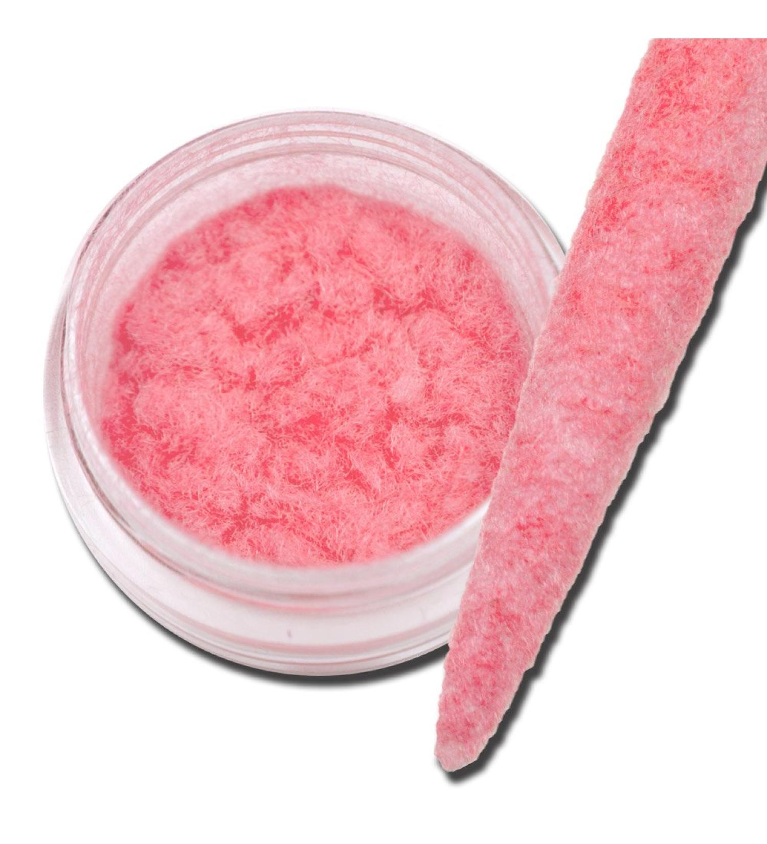 Velvet Plush Powder Pompom Look Powder Nailart Pink