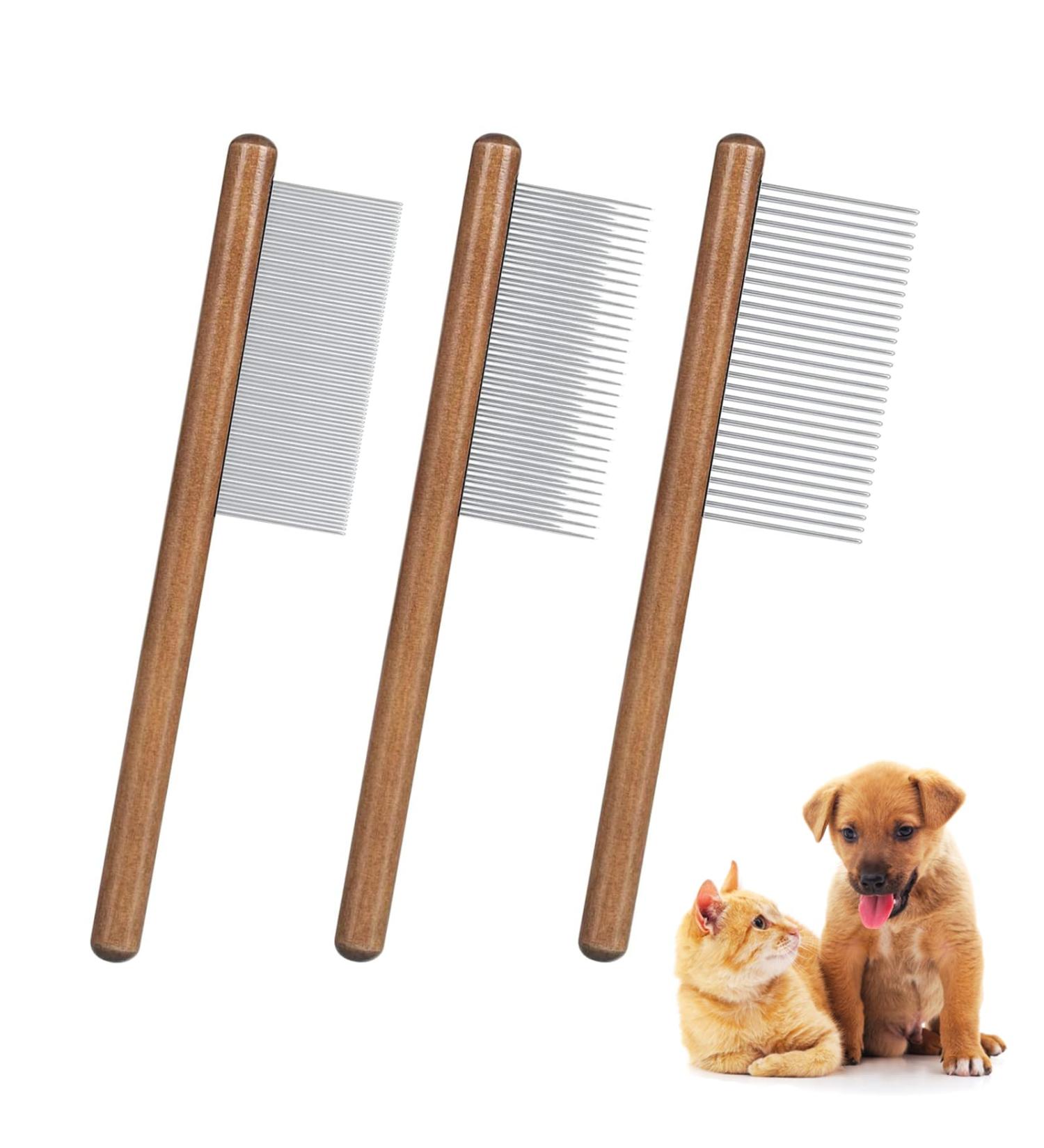 3 Pieces Flea Comb Flea Comb for Dogs Cat Comb Tear Stain Removal Cat Comb for Grooming and Dehairing Face and Paws Tooth Comb Grooming Set Remove Float Hair Tear Marks Tick Removal Tool (White) - Buy Online on GoSupps.com