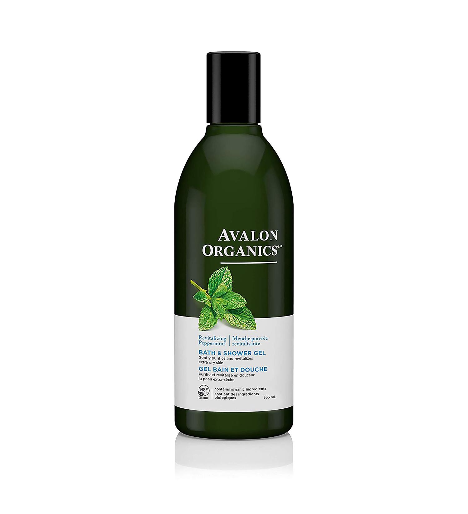Avalon Organics Peppermint Bath & Shower Gel | Refreshing Body Wash - 12 fl oz | Buy Internationally - Buy Online on GoSupps.com