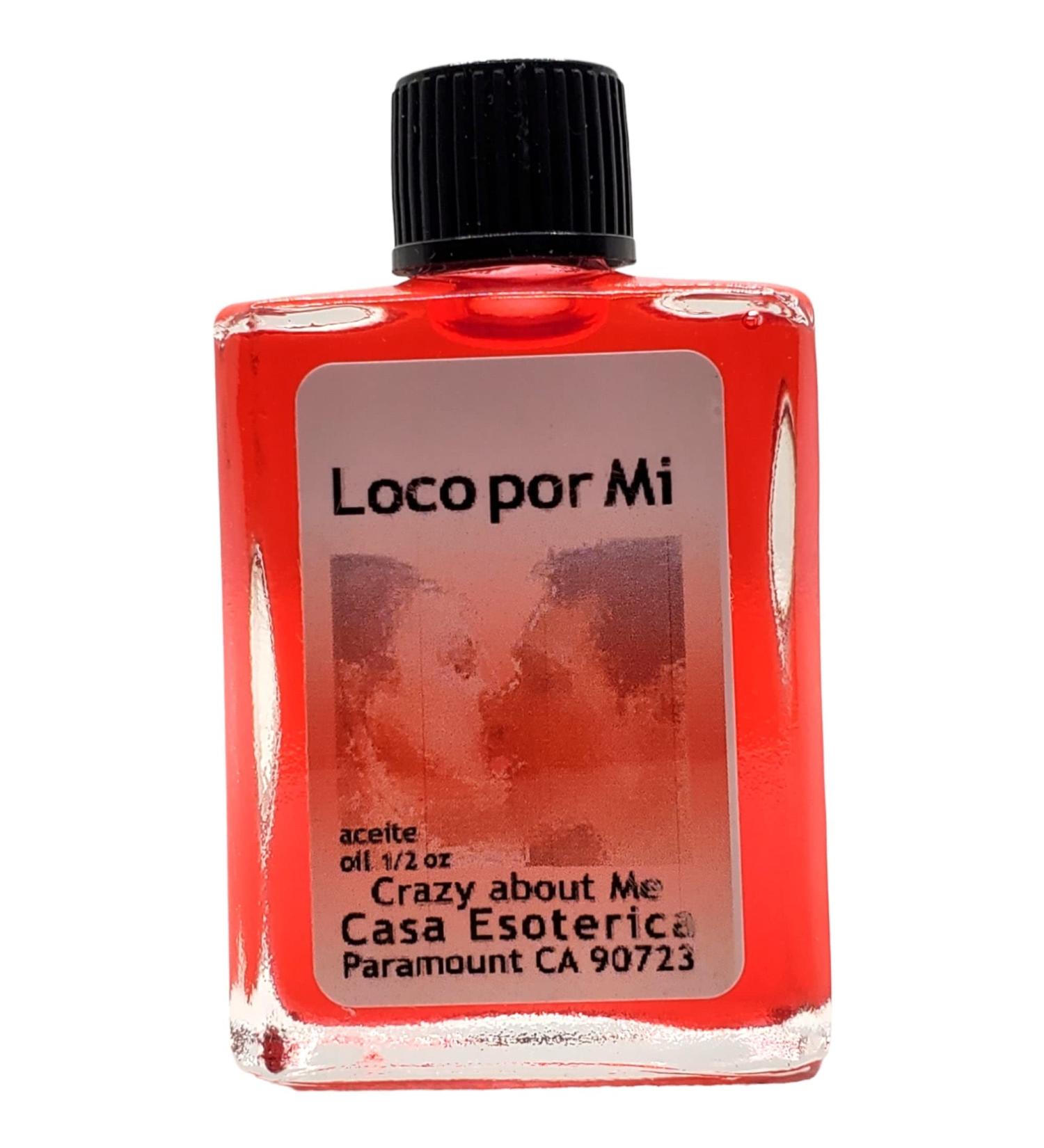 Crazy About Me Oil (Loco por mi Aceite) Spiritual Anointing Oil by CASA ESOTERICA MAGICK SPACE - Love Spell - Magick for Someone to be Crazy in Love with You-0.5 FL OZ (1PACK)