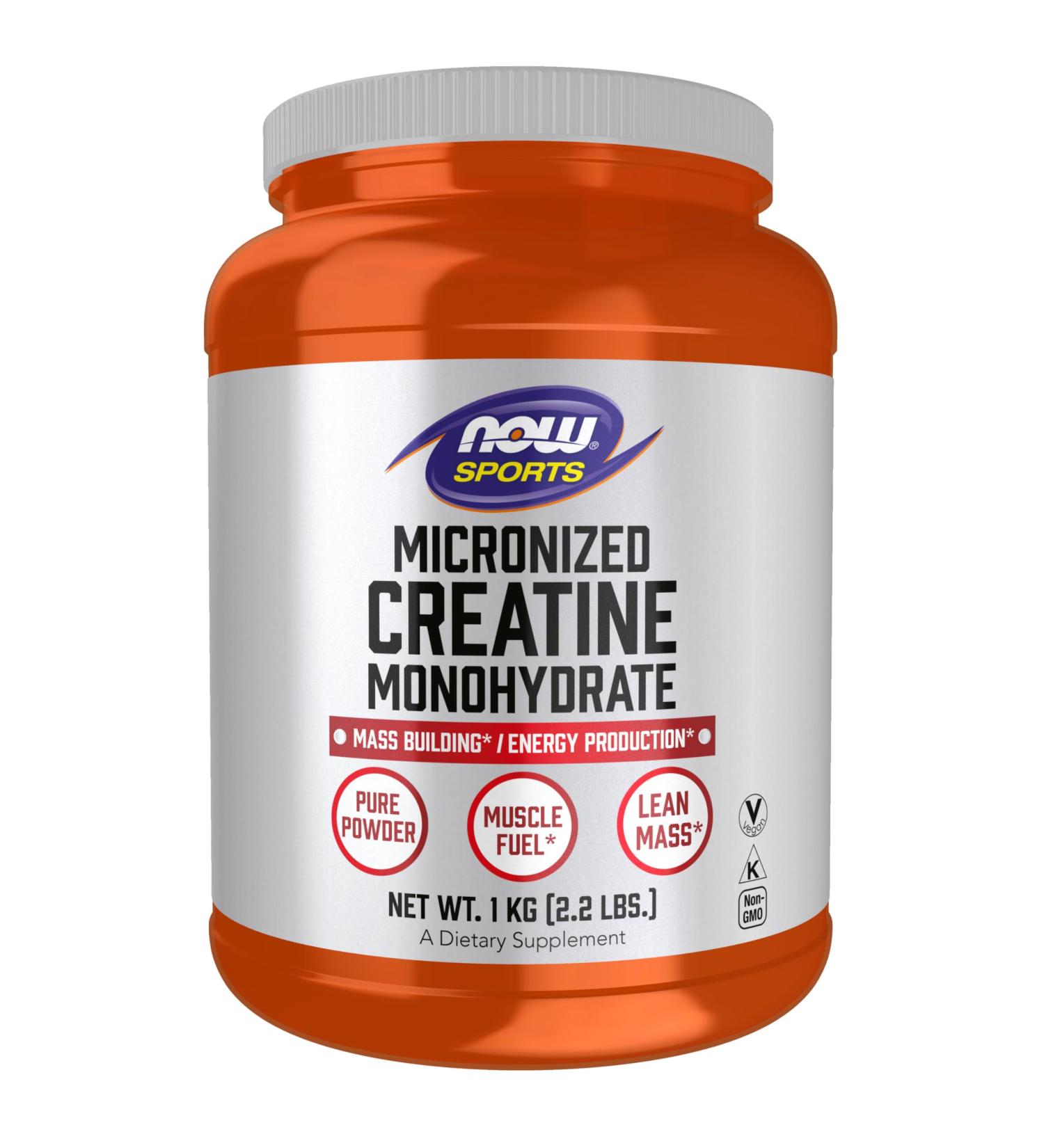 NOW Foods Micronized Creatine Powder 500g - Mass Building & Energy Production - Premium Sports Nutrition - Buy Online on GoSupps.com