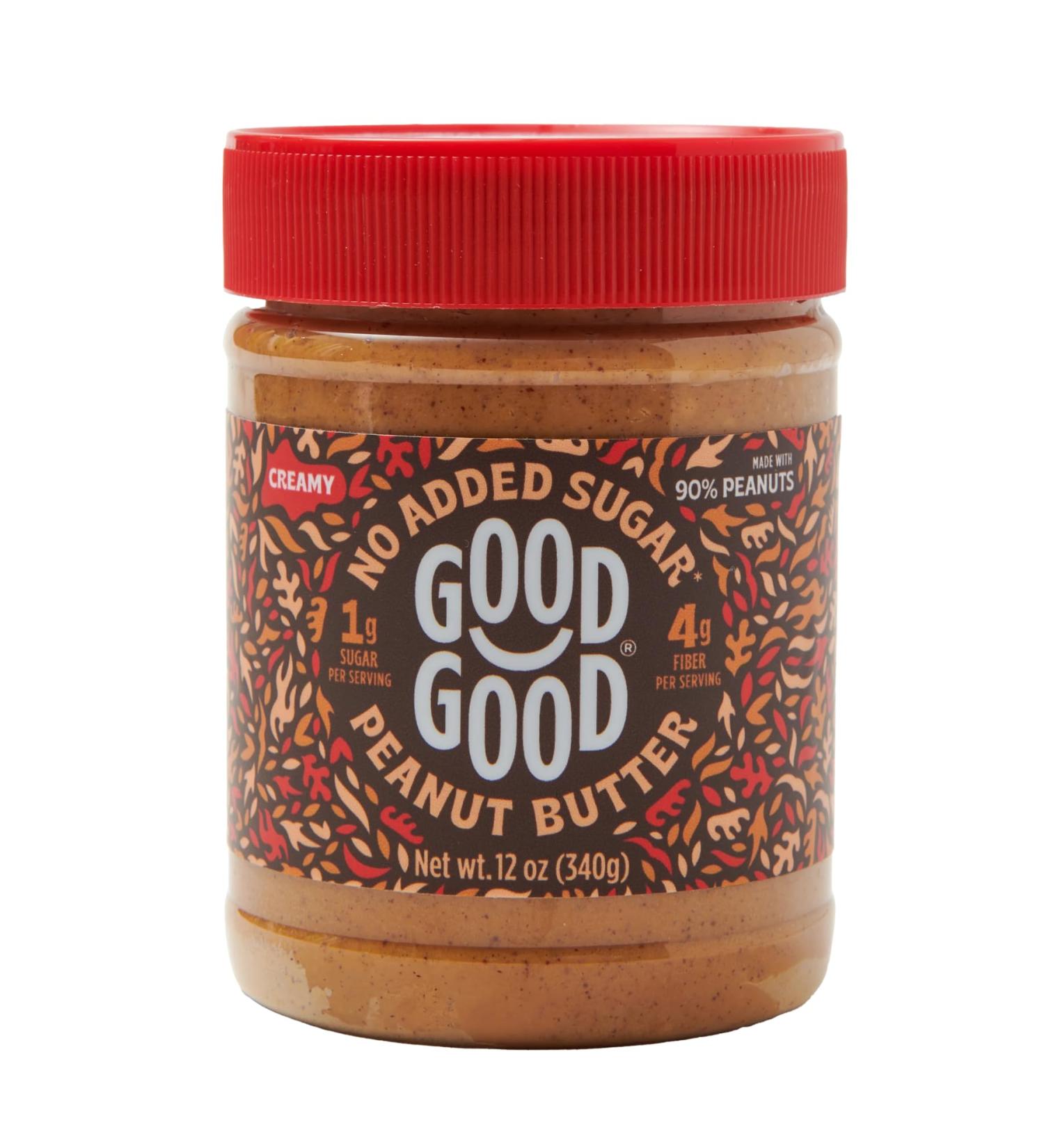 GOOD GOOD Beurre de cacahu te cr meux compatible avec le r gime c tog ne Faible teneur en glucides et sans sucres ajout s V g talien Sans conservateurs Sans OGM 340 g (lot de 1) - Buy Online on GoSupps.com