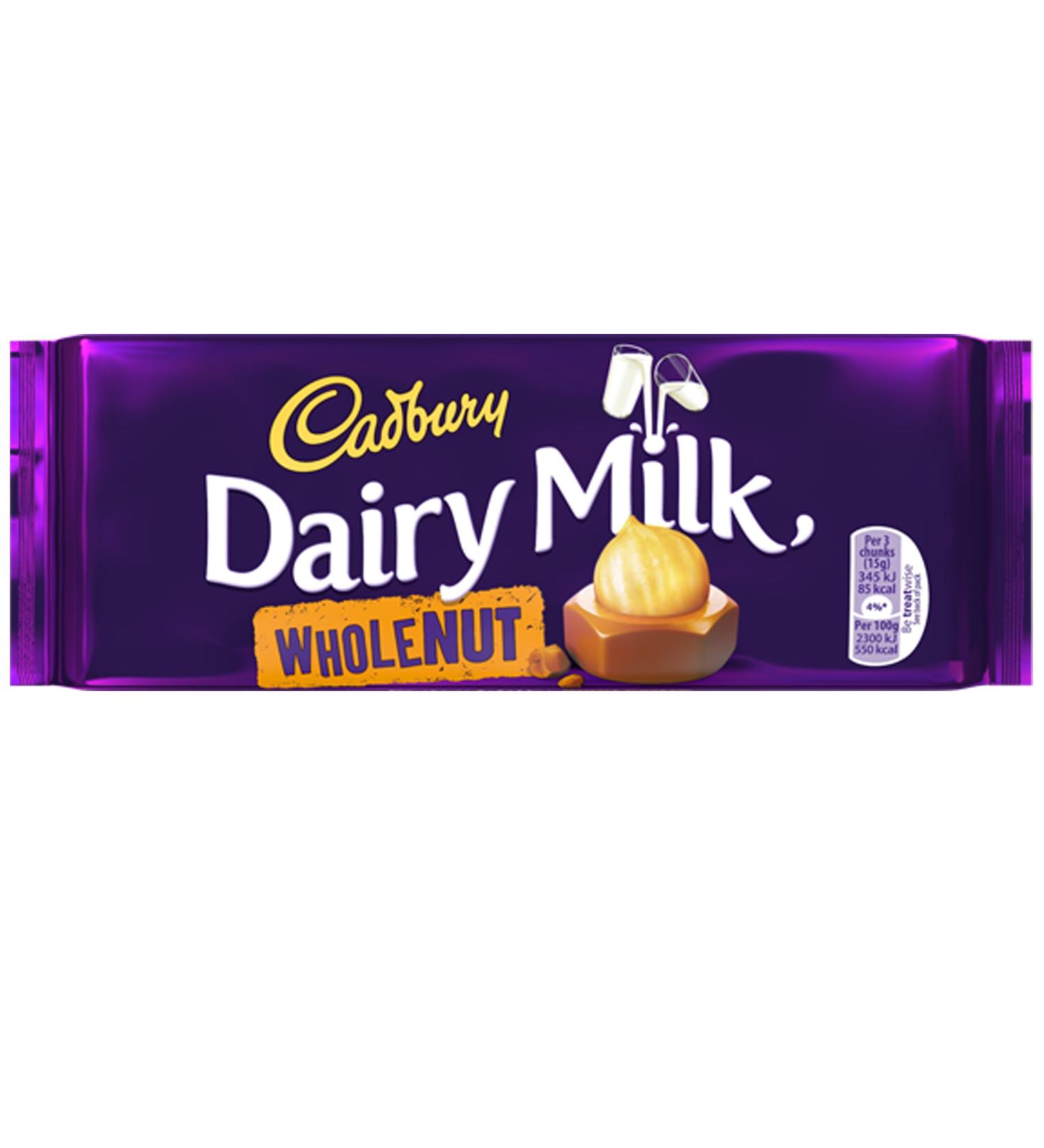 Cadbury Cadbury Cow Milk 120 g Whole Nuts (Box of 13)