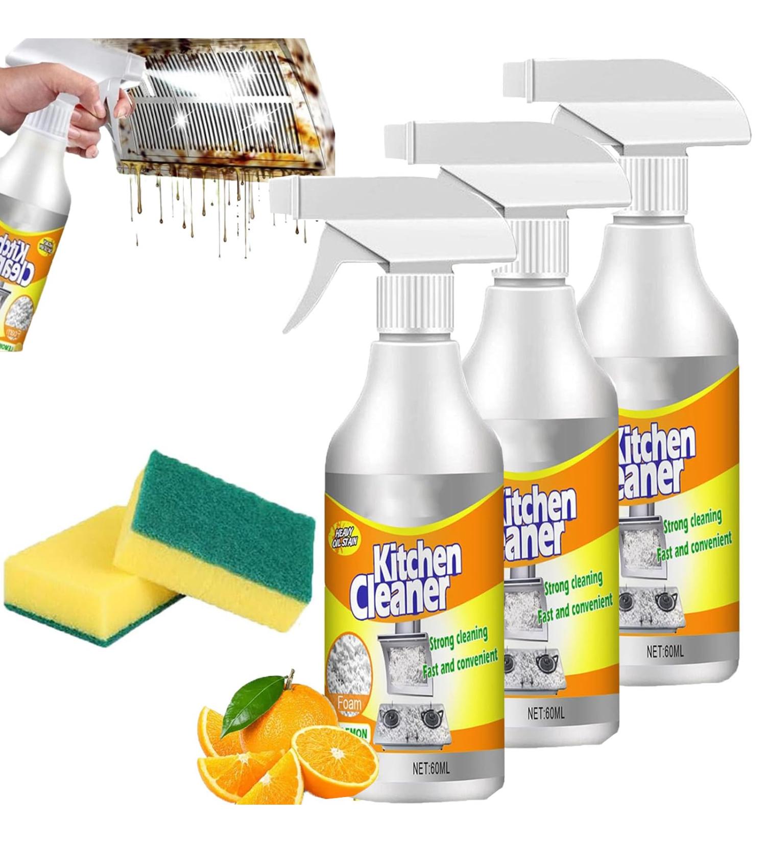 Sciasi Kitchen Foam Cleaner 60ml Sciasi Foam Cleaner Powerful Stain Removing Foam Cleaner Powerful Multi-Purpose Foam Cleaner All-Purpose Kitchen Pots and Pan Cleaner (3pc) - Buy Online on GoSupps.com