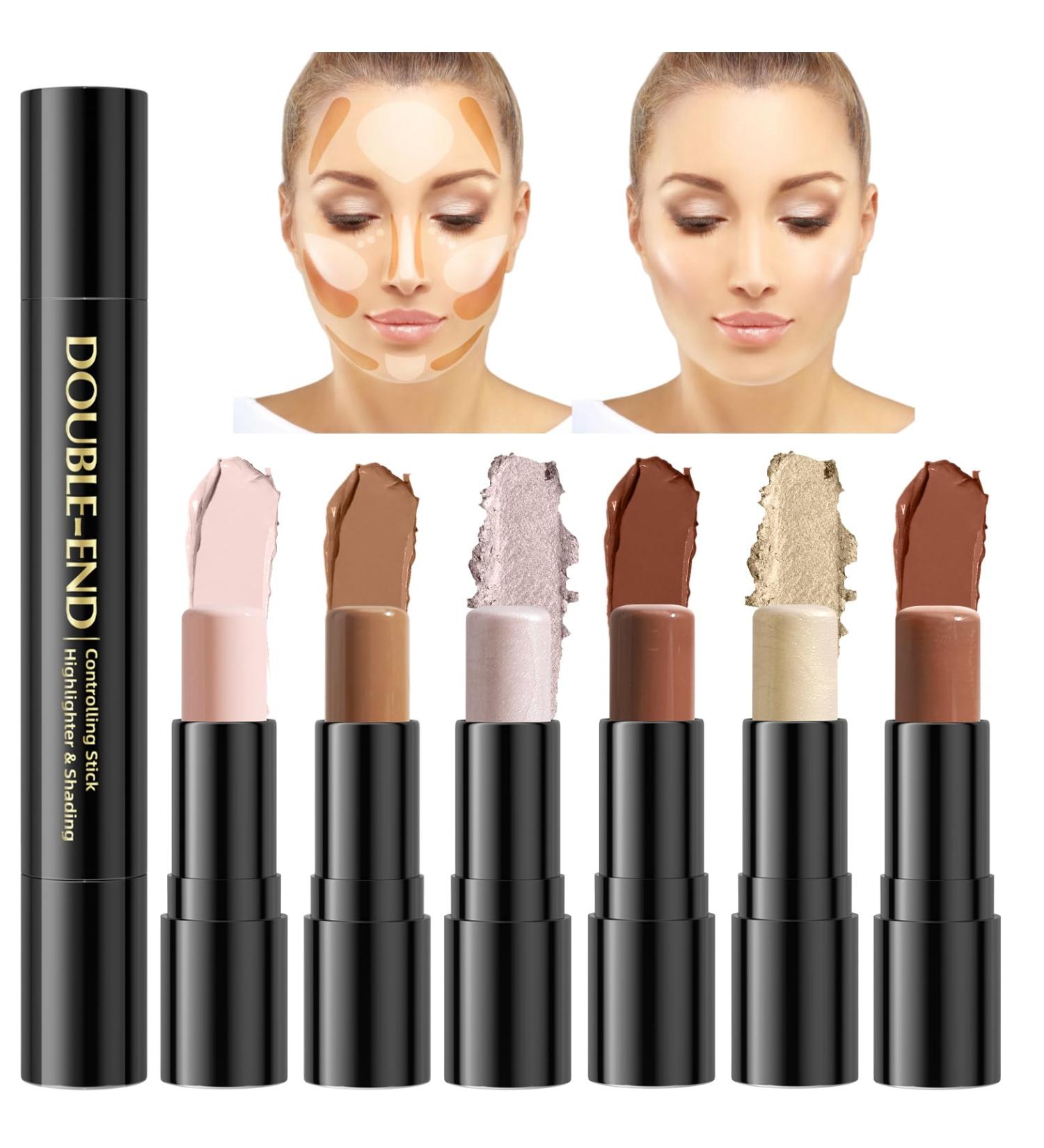 yooyee 3 Pack Contour Stick DoubleEnd Cream Contour en Highlighter Stick - Buy Online on GoSupps.com