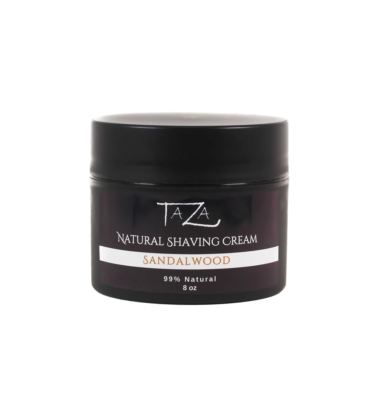 Buy Premium Taza Natural Sandalwood Shaving Cream - 8 oz with Jojoba Oil & Glycerin | International Shipping Available - Buy Online on GoSupps.com