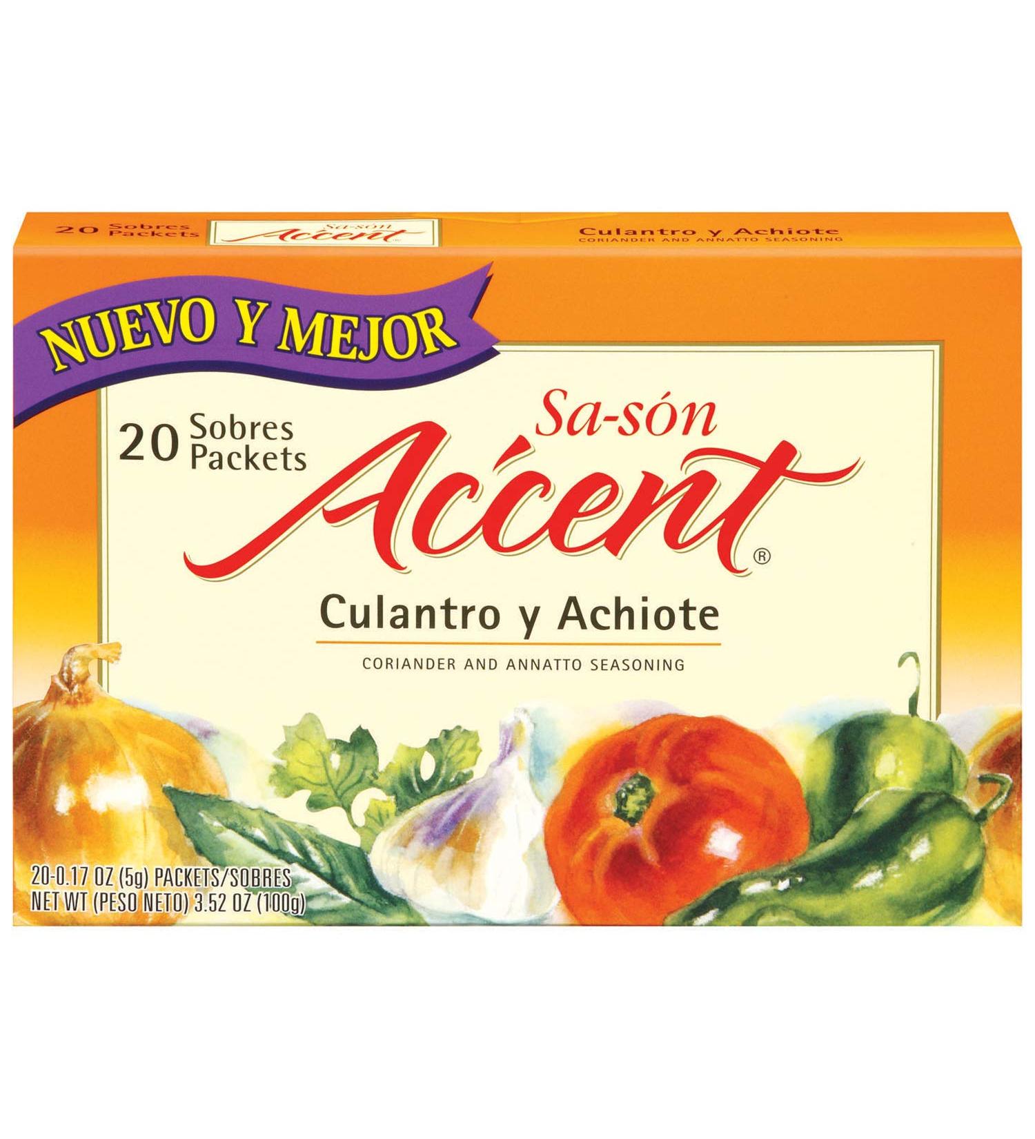 Sa-son Accent Seasoning with Culantro y Achiote, 20 Packets (Pack of 18) Culantro y Achiote 1 Count (Pack of 18)