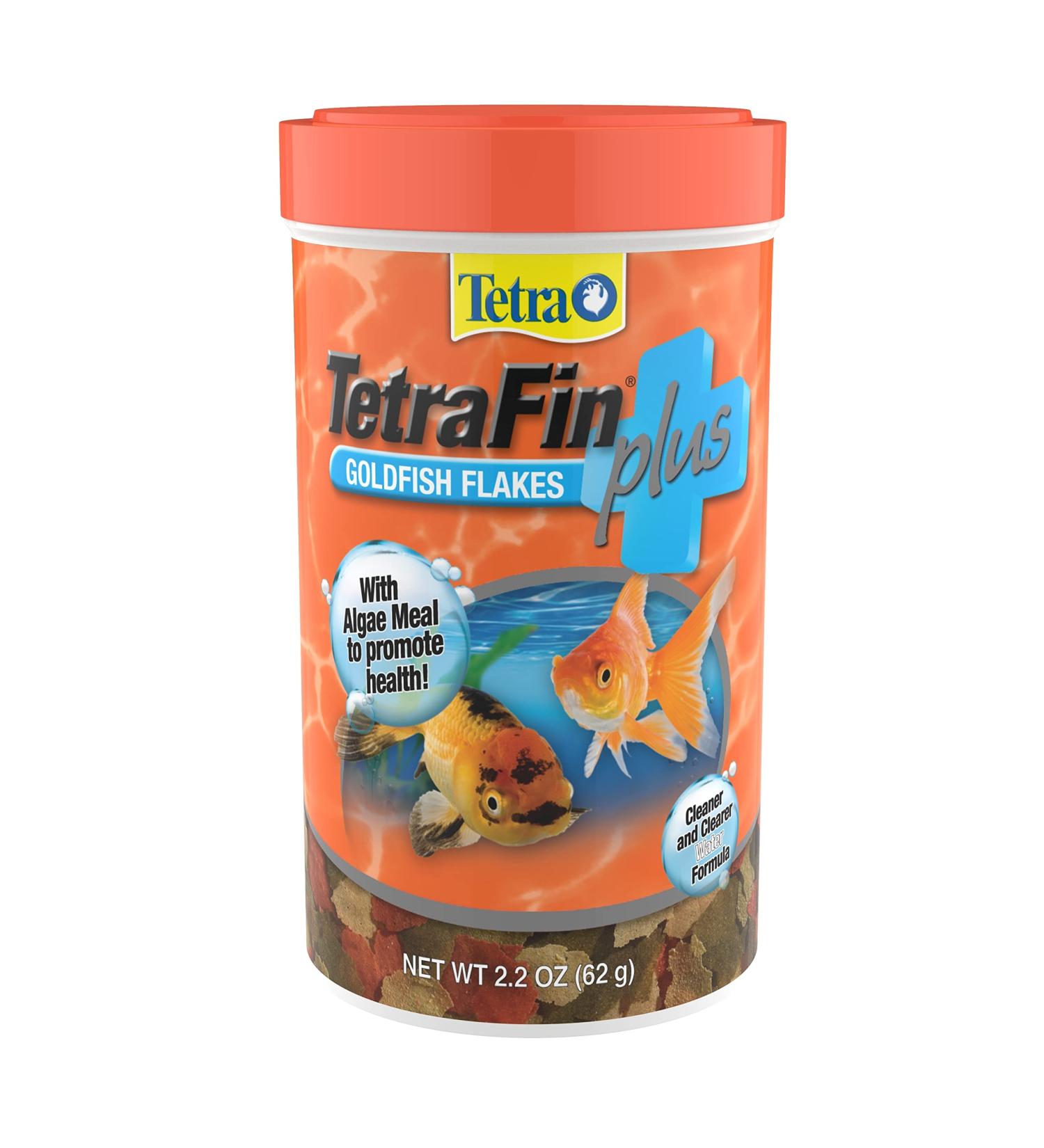Tetra TetraFin Plus Goldfish Flakes 2.2oz - Algae Cleaner Water Formula - Buy Online on GoSupps.com