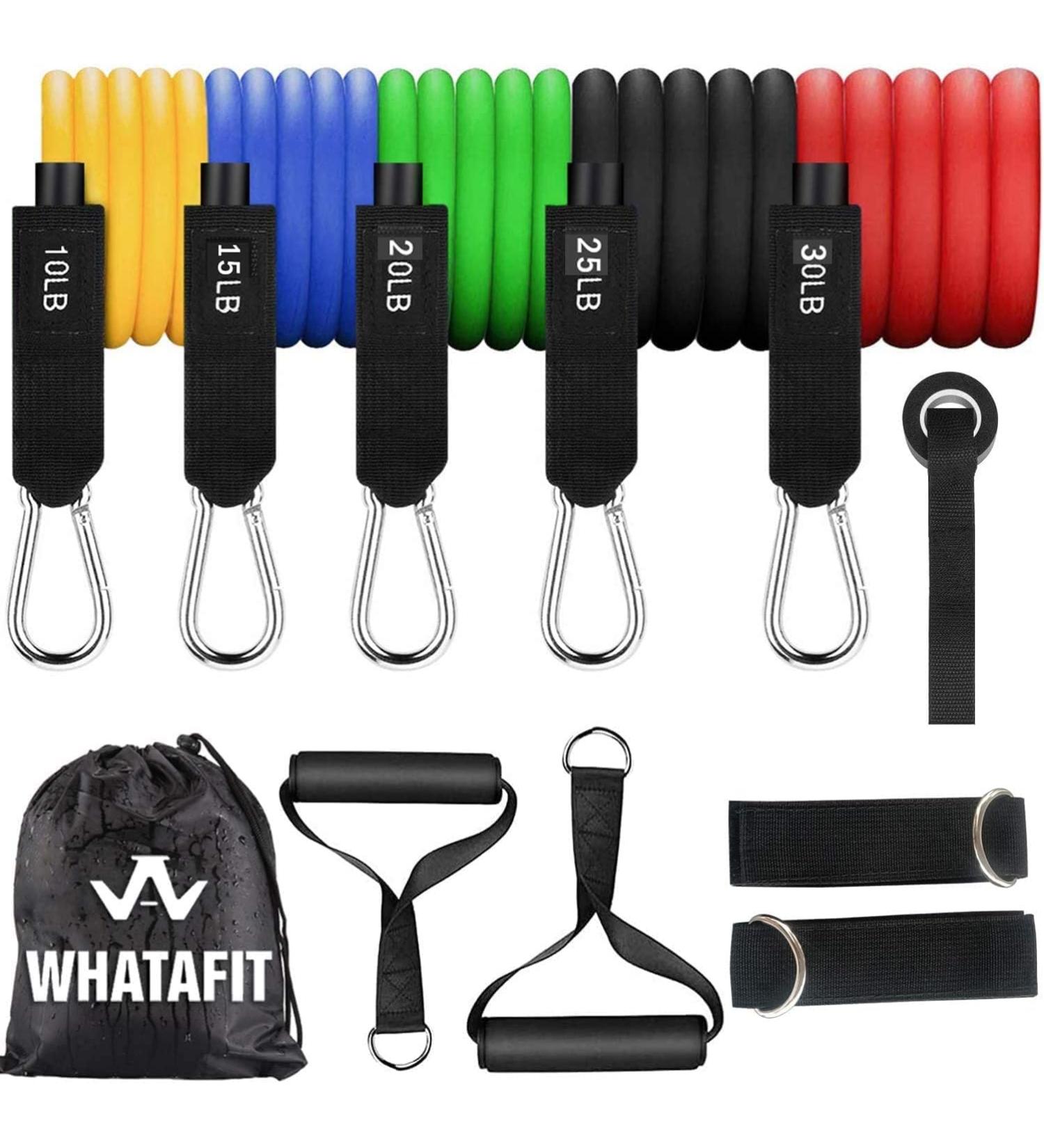 Resistance Bands Exercise Bands Resistance Bands for Working Out Work Out Bands with Handles for Men and Women Fitness Strength Training Home Gym Equipment (Varicolor) - Buy Online on GoSupps.com